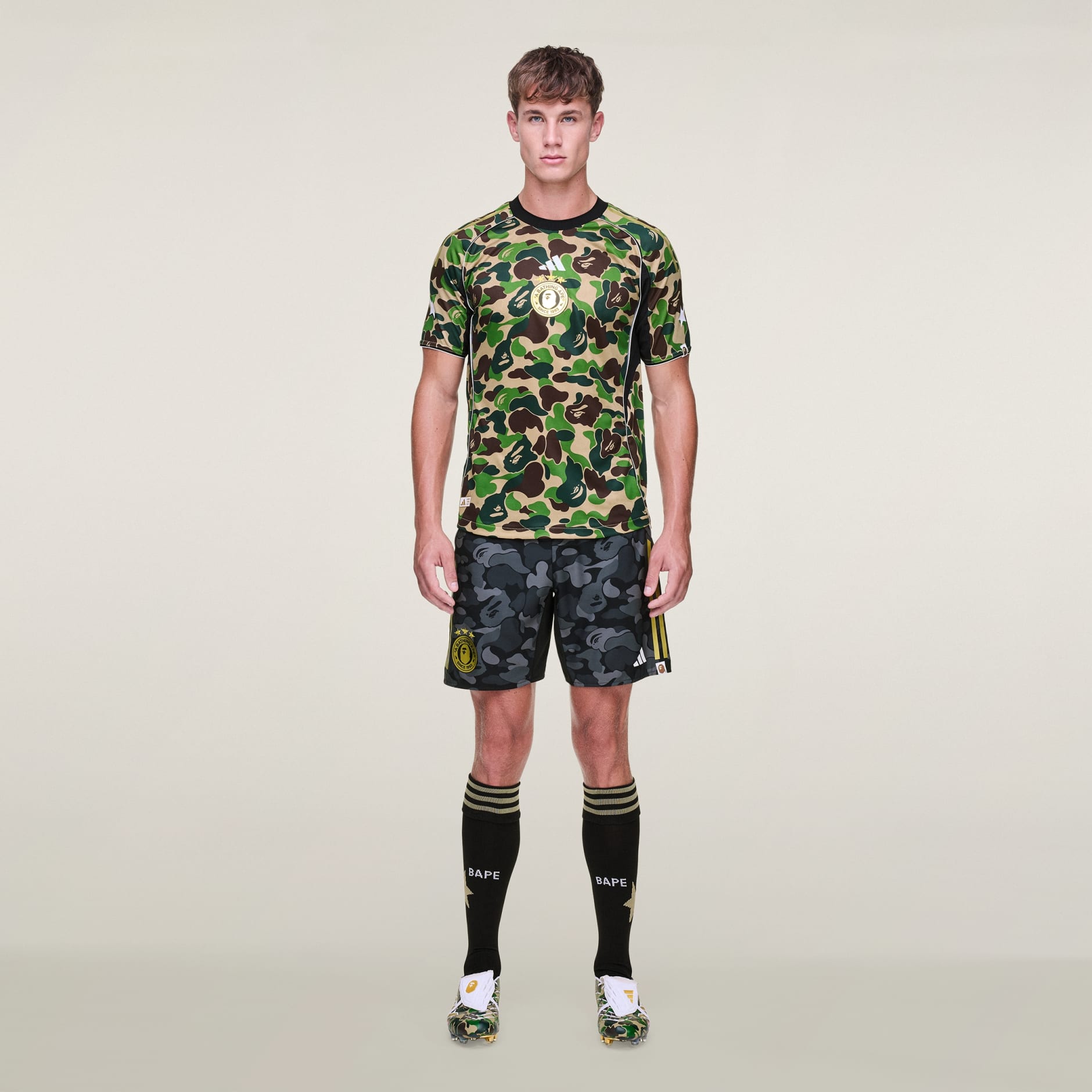 ウェア adidas x A BATHING APE BAPE FB SHORTS Shorts adidas Bape Fb Black - Fútbol Emotion