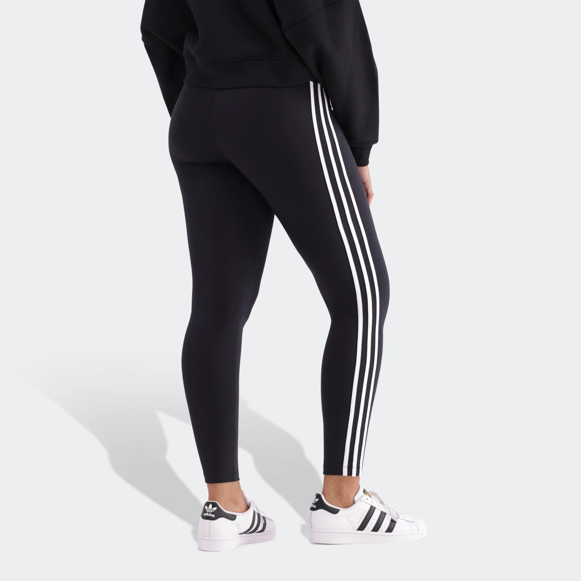 Adidas tape leggings black online