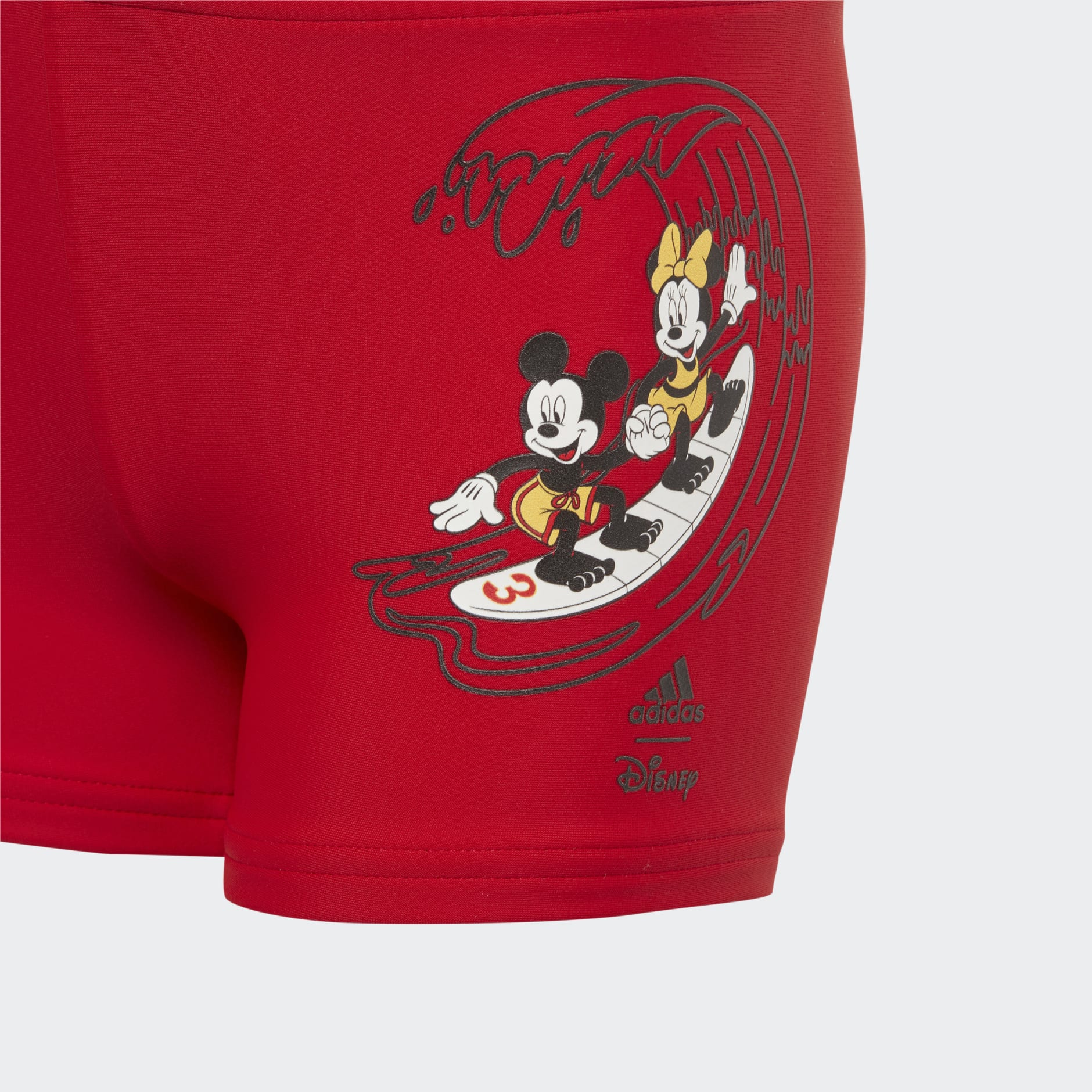 Kids Clothing - adidas x Disney Mickey Mouse Surf-Print Swim Boxers - Red
