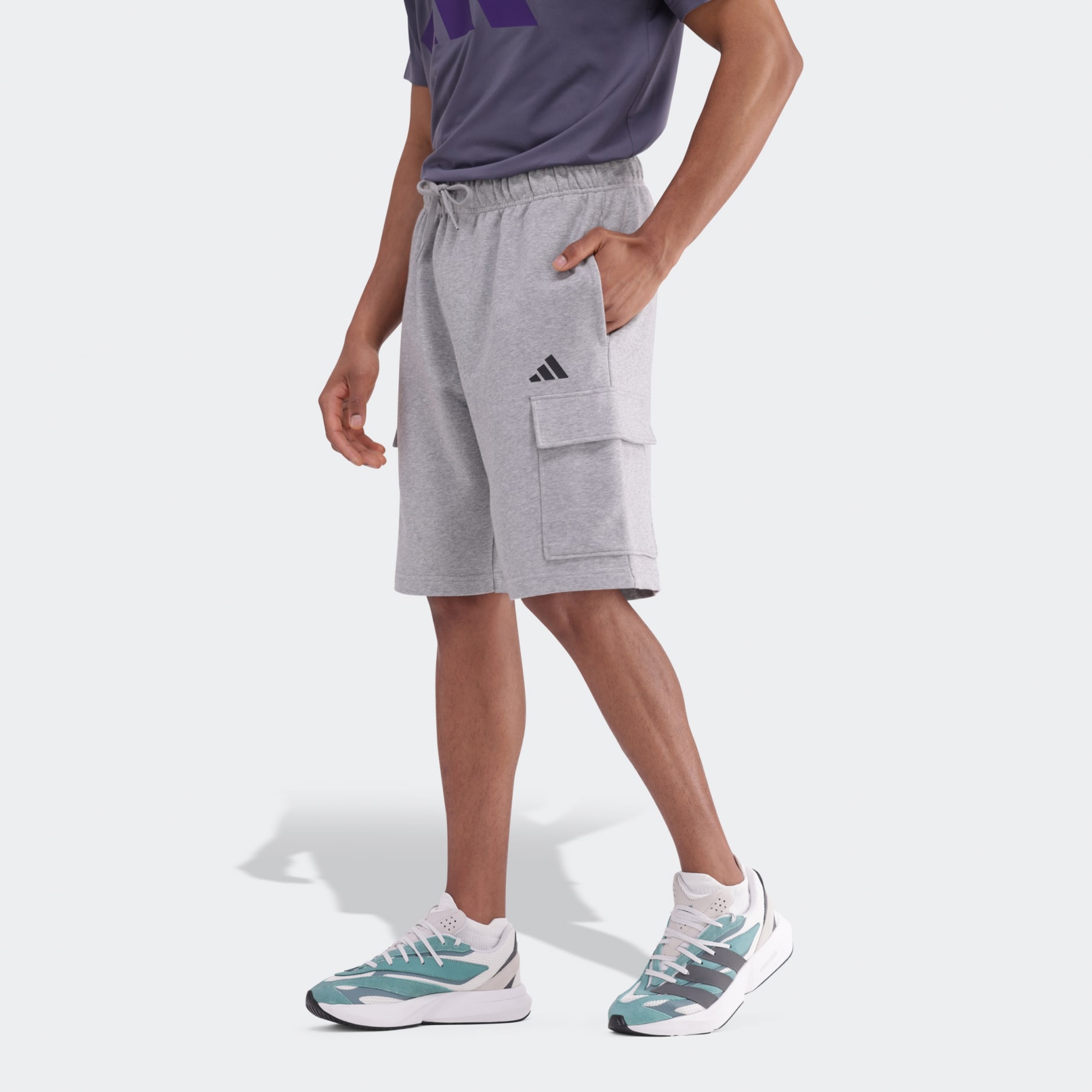 Essentials Feel Cozy French Terry Cargo Shorts