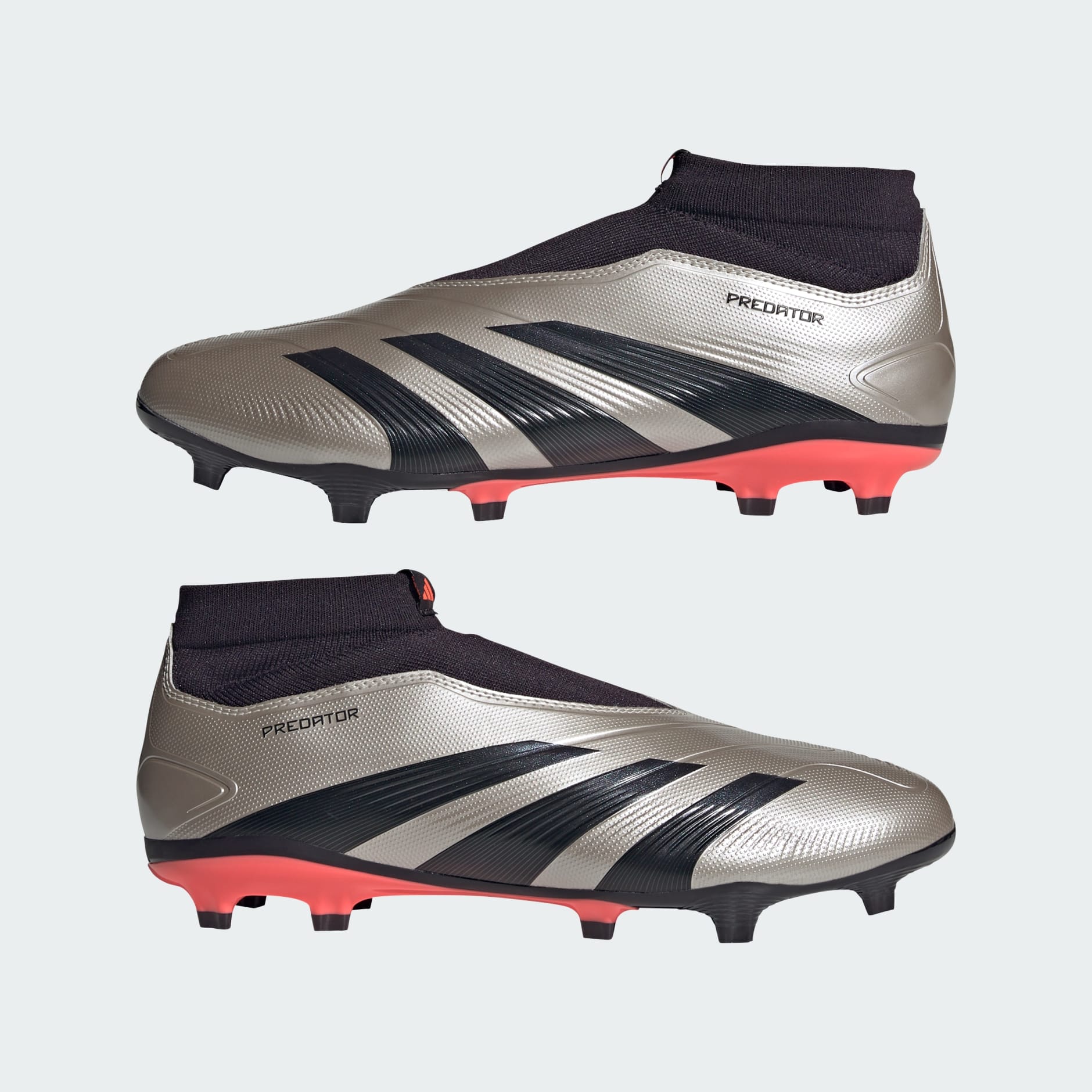 Football Boots Predator League Laceless Firm Ground Boots Grey adidas Bahrain