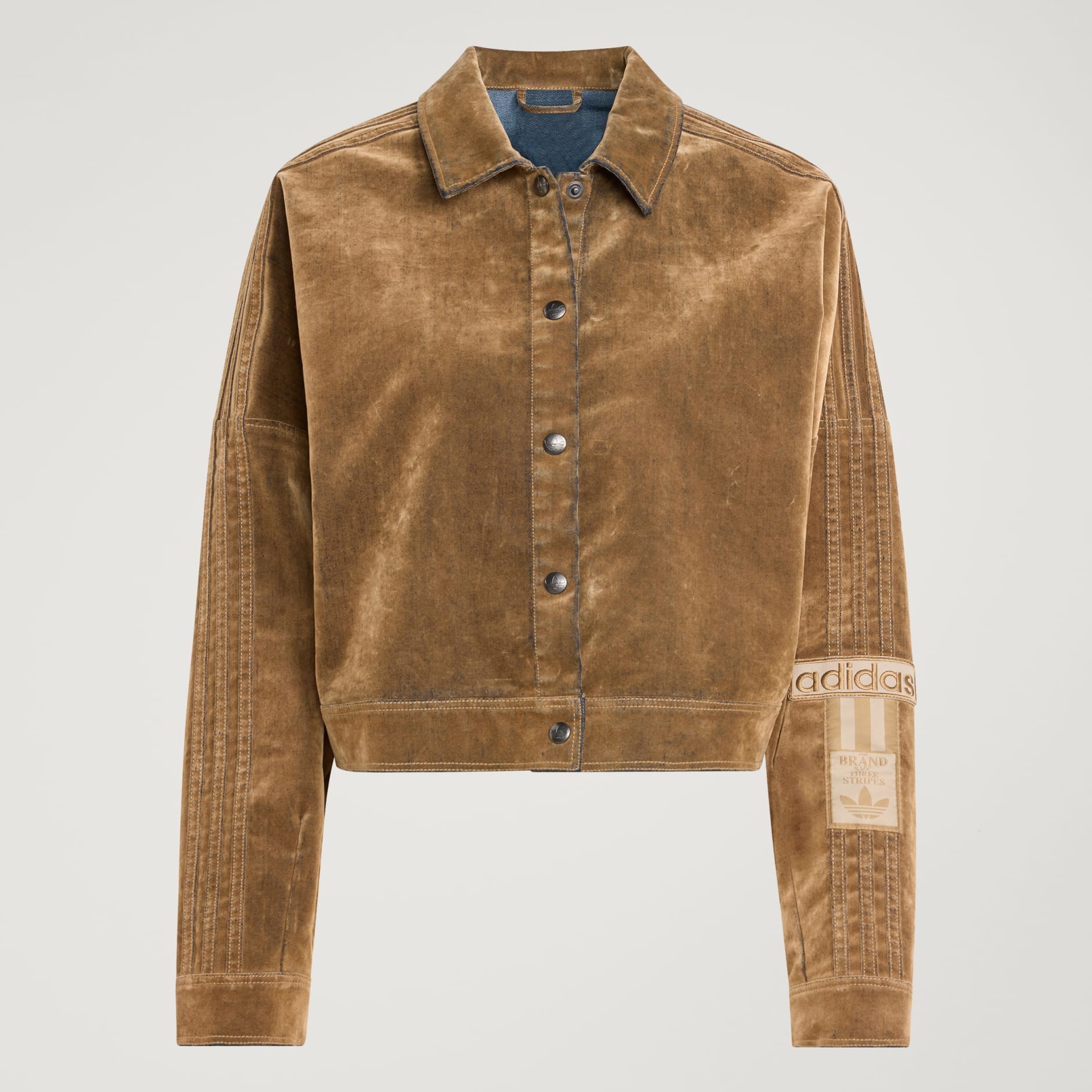 CLOTHING - Adibreak Brushed Twill Jacket - Brown | adidas Qatar