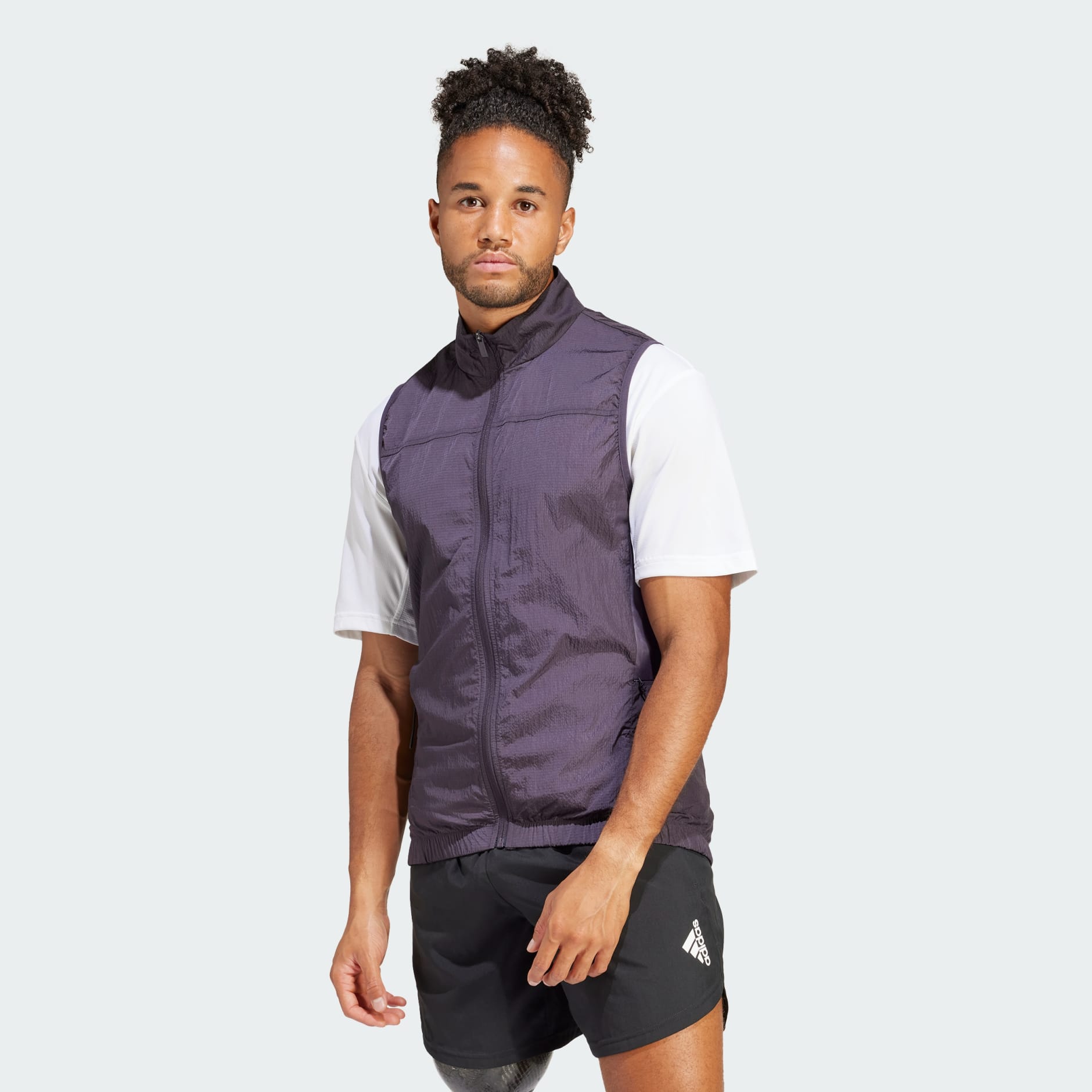 Adidas mens best sale running vest