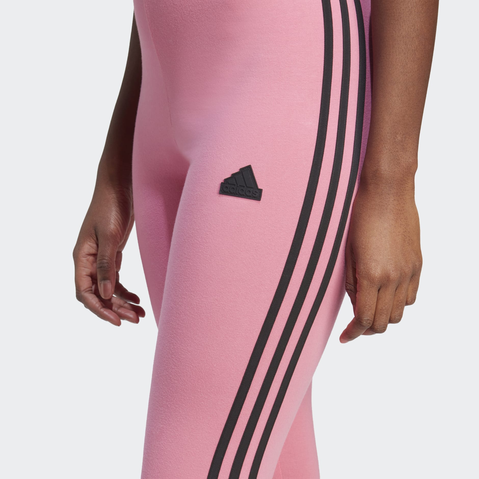 Clothing - Icons Oman Women\'s Future | adidas Pink 3-Stripes Leggings -