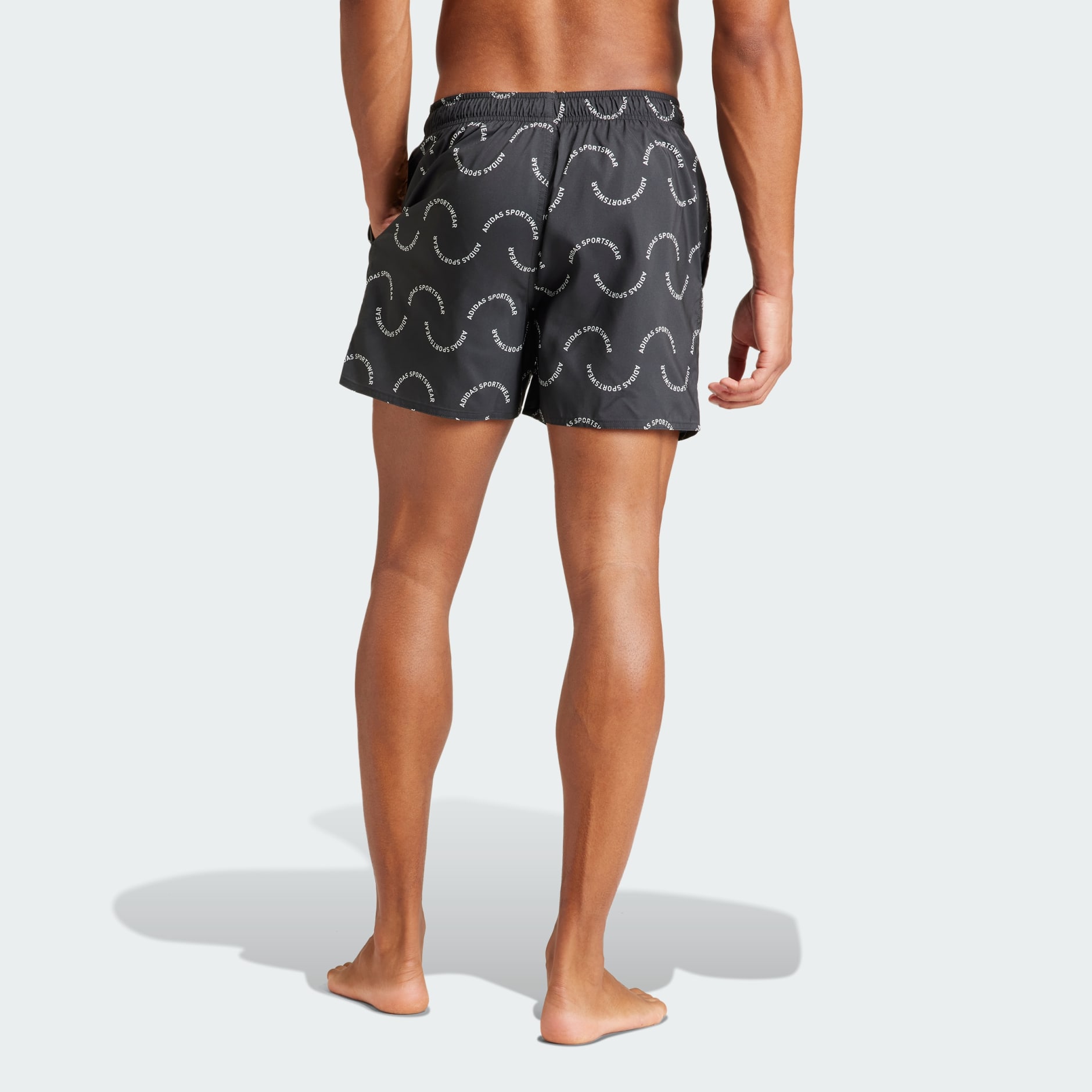 Clothing - Wave Logo CLX Swim Shorts - Black | adidas South Africa