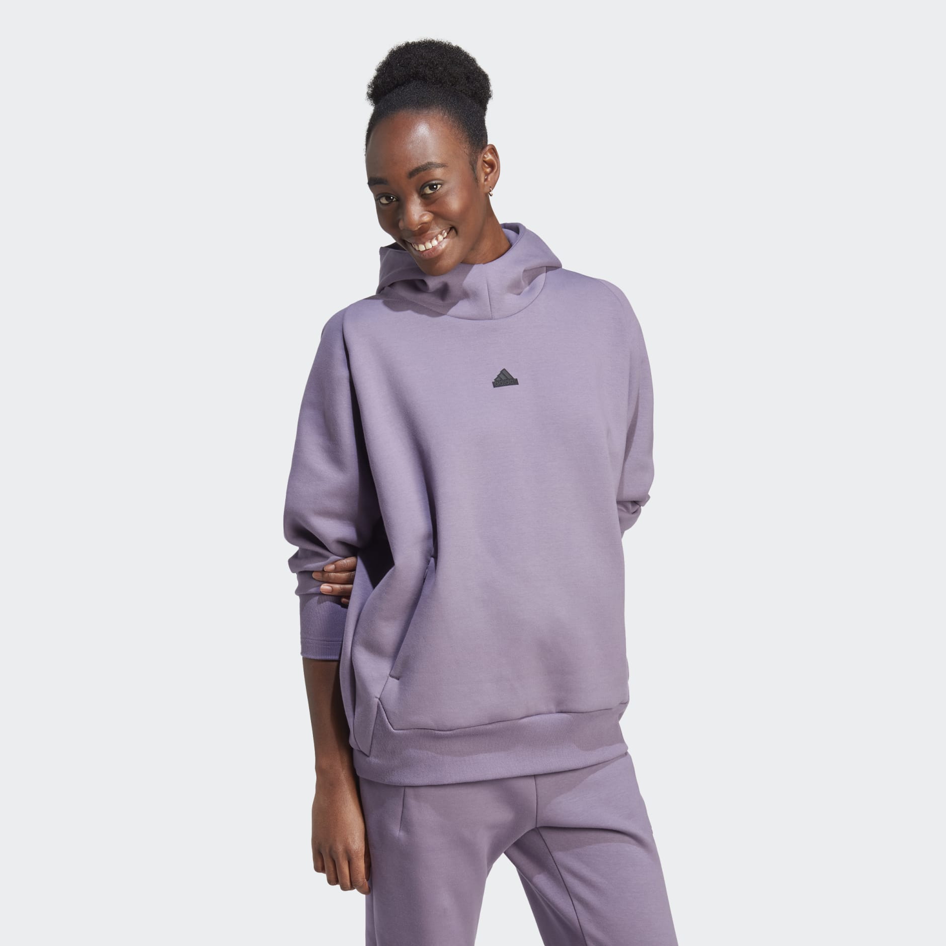 Clothing - adidas Z.N.E. Overhead Hoodie - Purple | adidas Israel