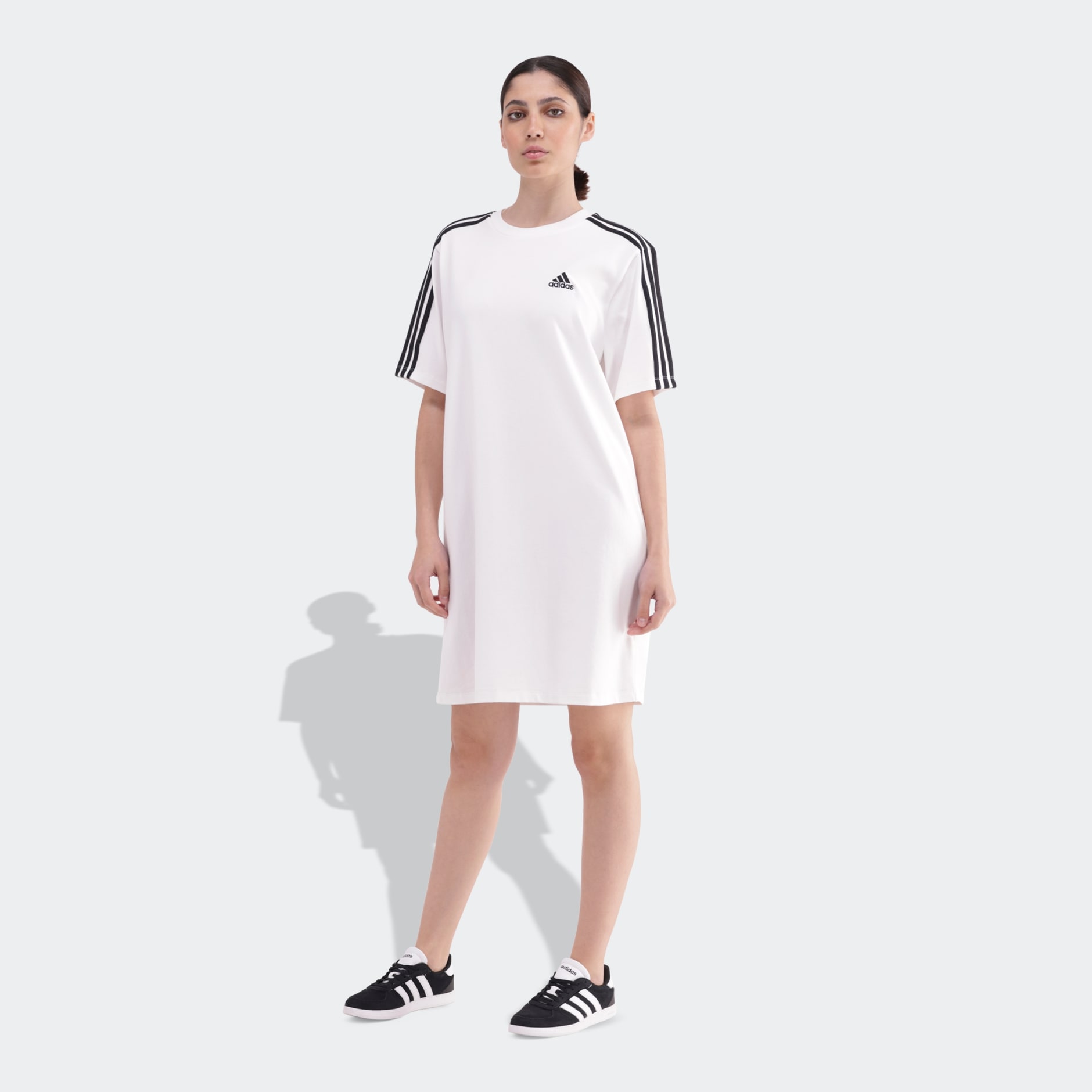 Essentials 3-Stripes Single Jersey Boyfriend Tee Dress
