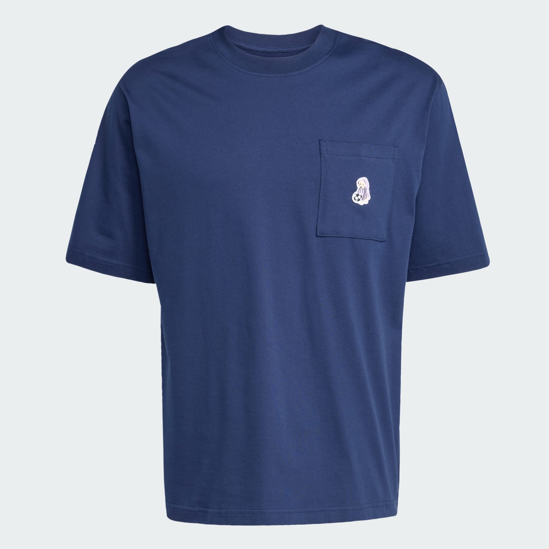 Dog Soccer Patch Pocket Graphic Tee