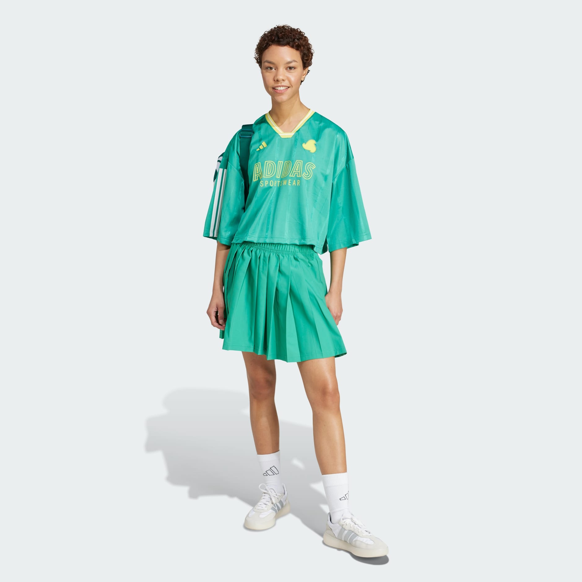 ● ADIDAS ● Tiro Cut 3S Oversizedジャージー ★25SS Women's jerseys adidas Tiro Cut 3 Stripes Oversized Mesh