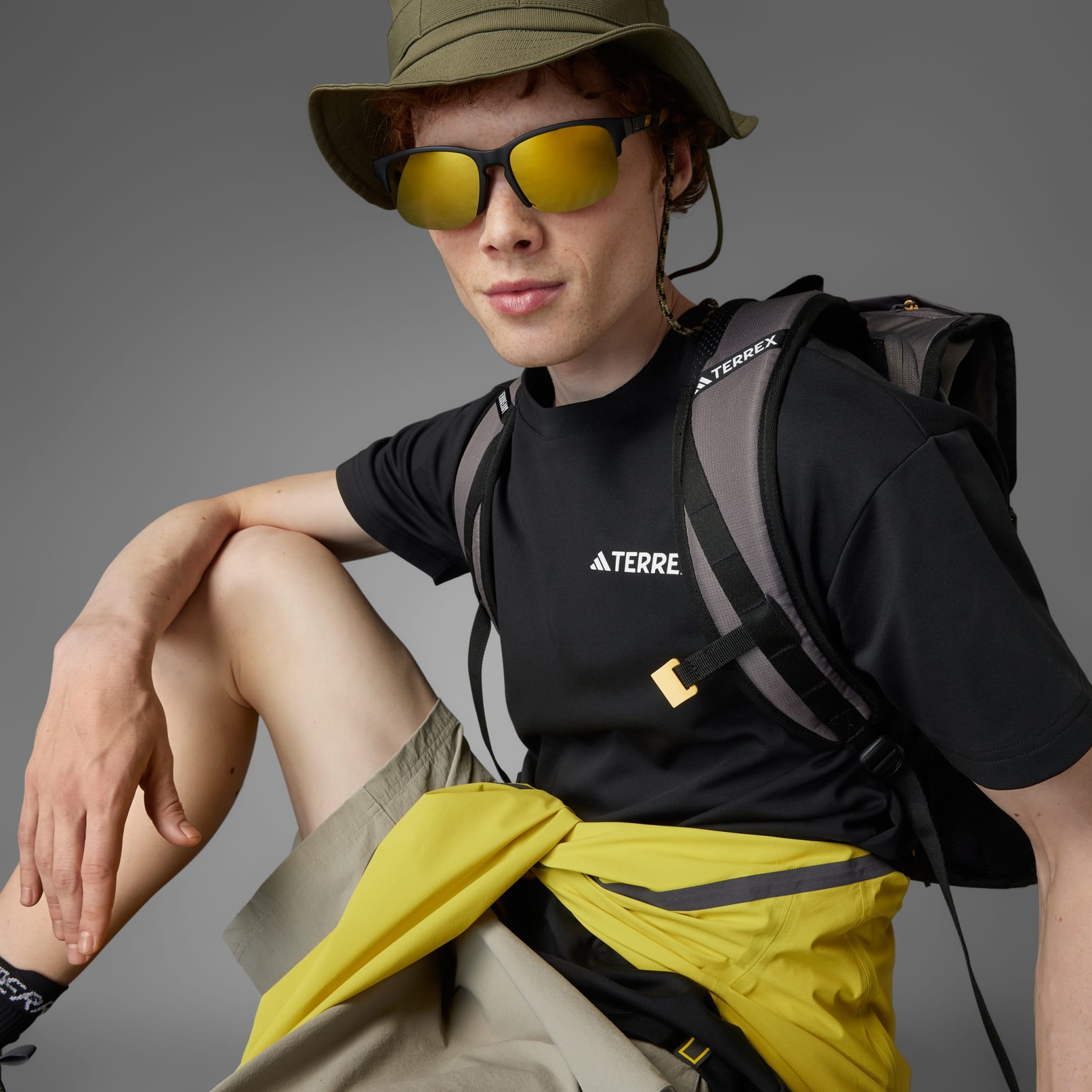 adidas National Geographic UF AEROREADY 圖案 T 恤