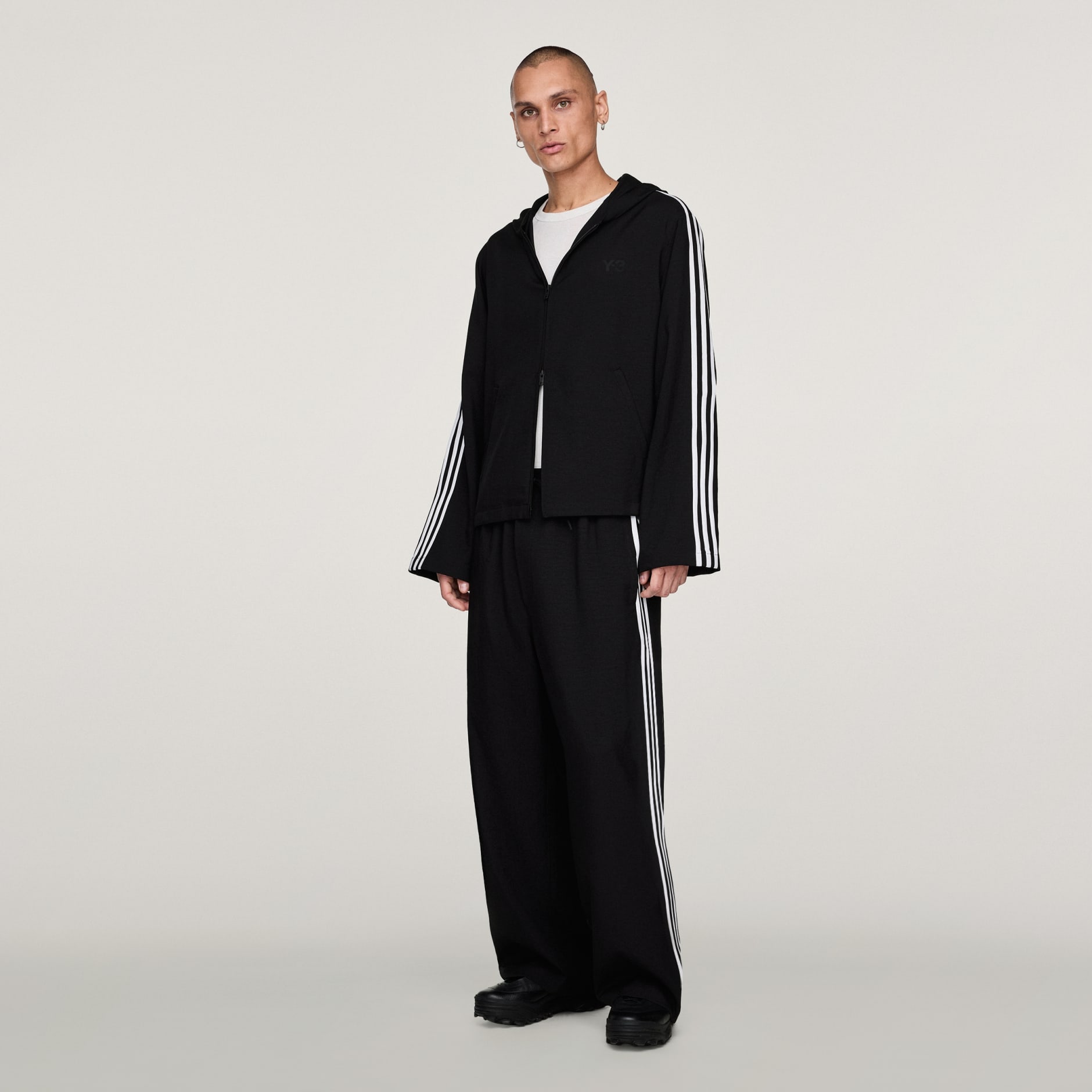 Bluză de trening Y-3 3-Stripes cu glugă