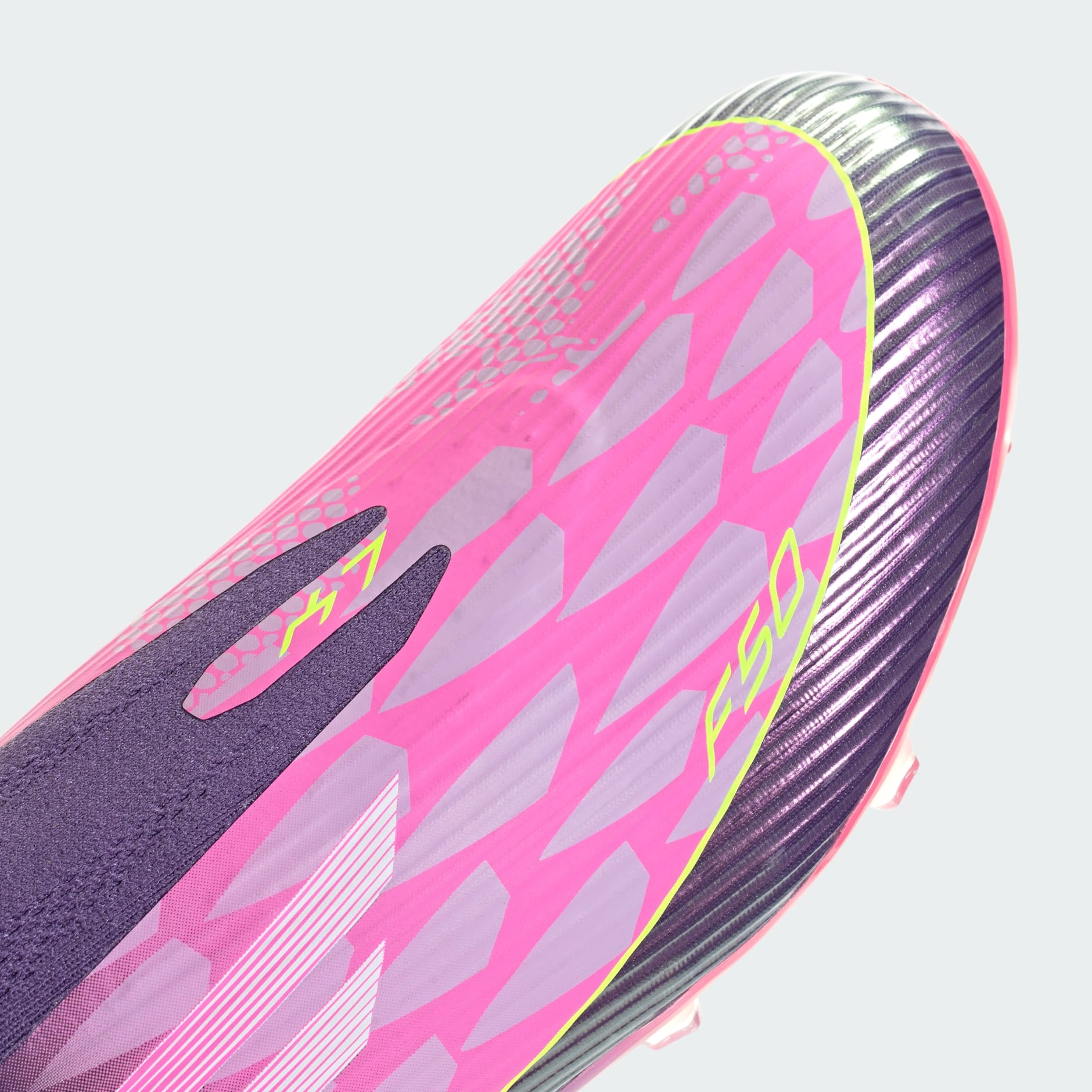 Ghete de fotbal F50 LEAGUE fără șireturi, pentru teren dur