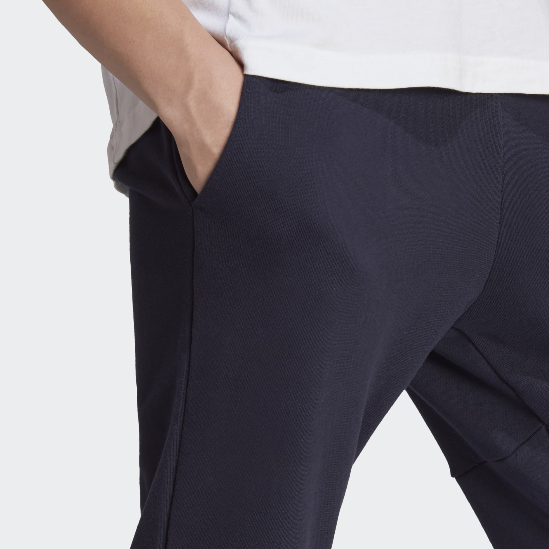 بنطال Essentials French Terry Tapered Cuff Logo