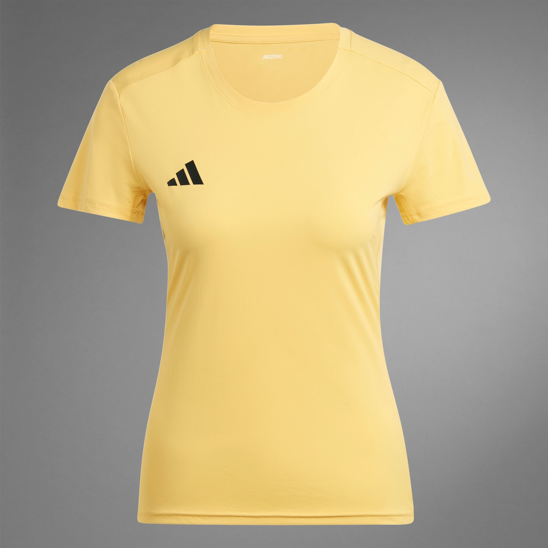 Women s Clothing Adizero Essentials Running Tee Yellow adidas Saudi Arabia