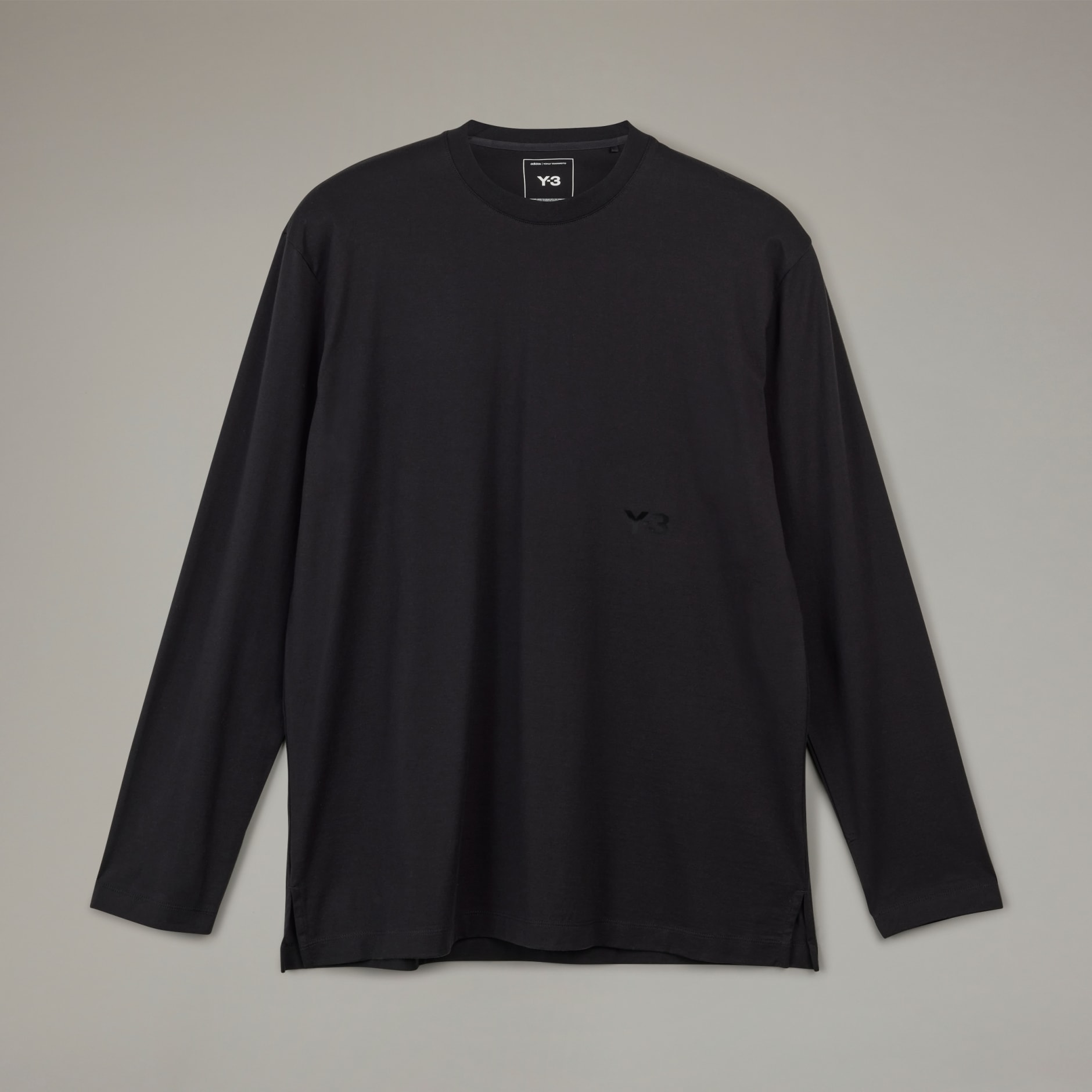 Clothing - Y-3 Long Sleeve Tee - Black | adidas Saudi Arabia