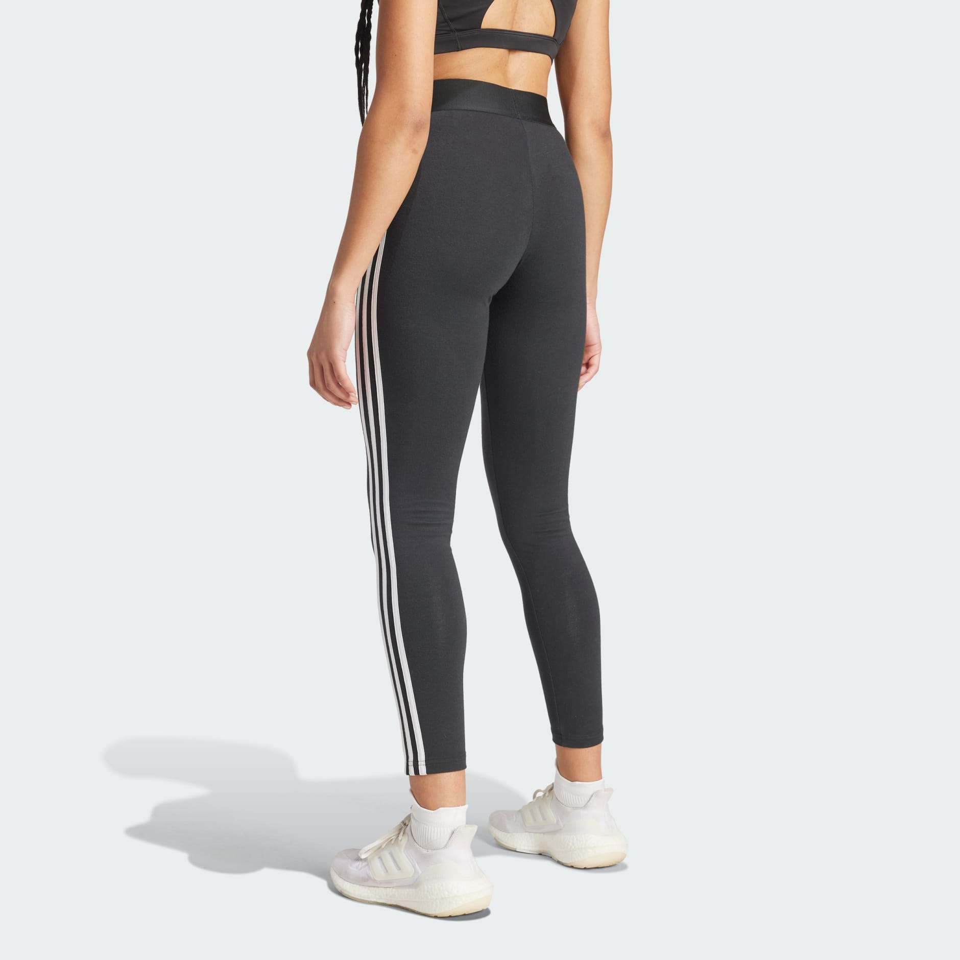 adidas 3 Stripes Leggings Black adidas UAE