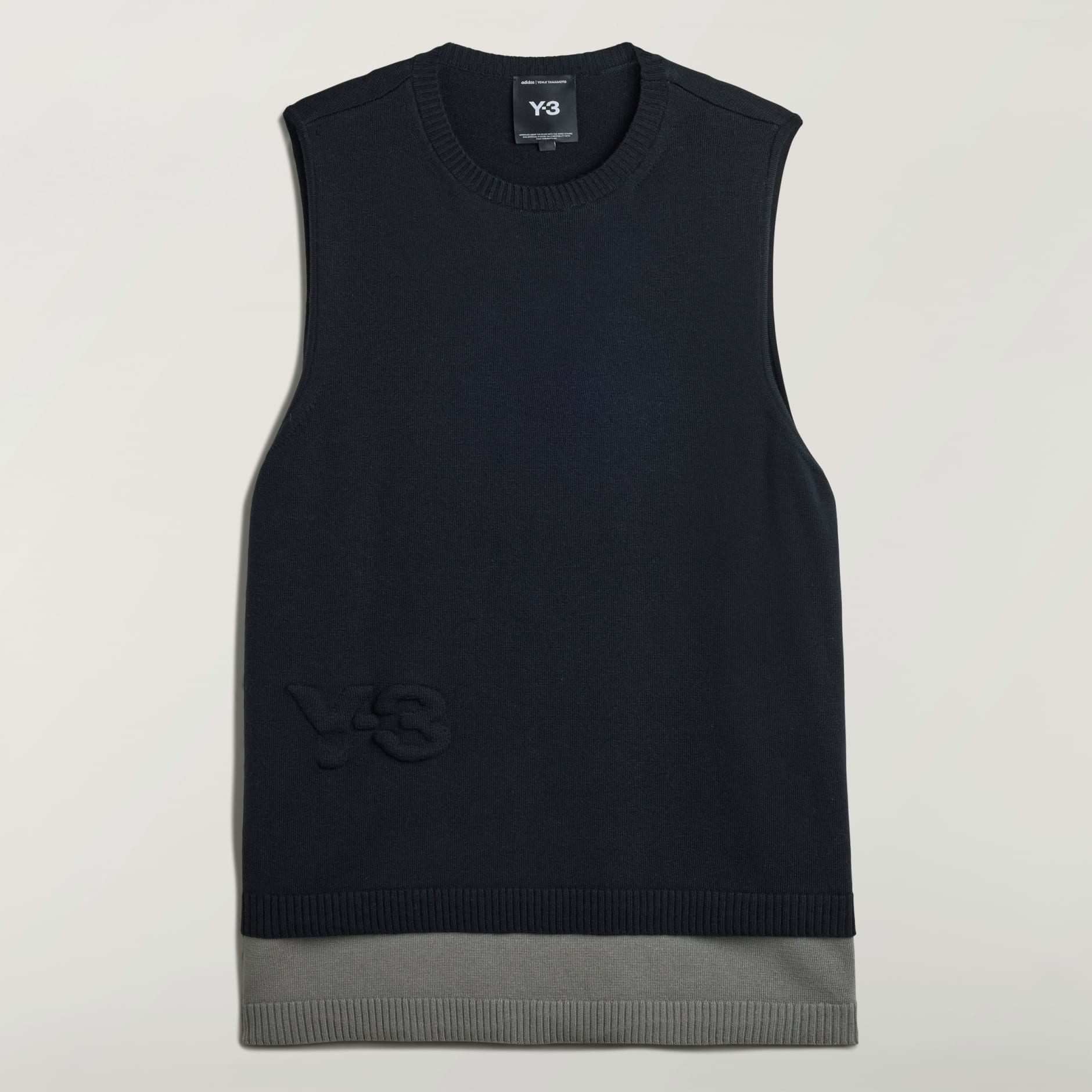 Pleteni prsluk s logotipom Y-3