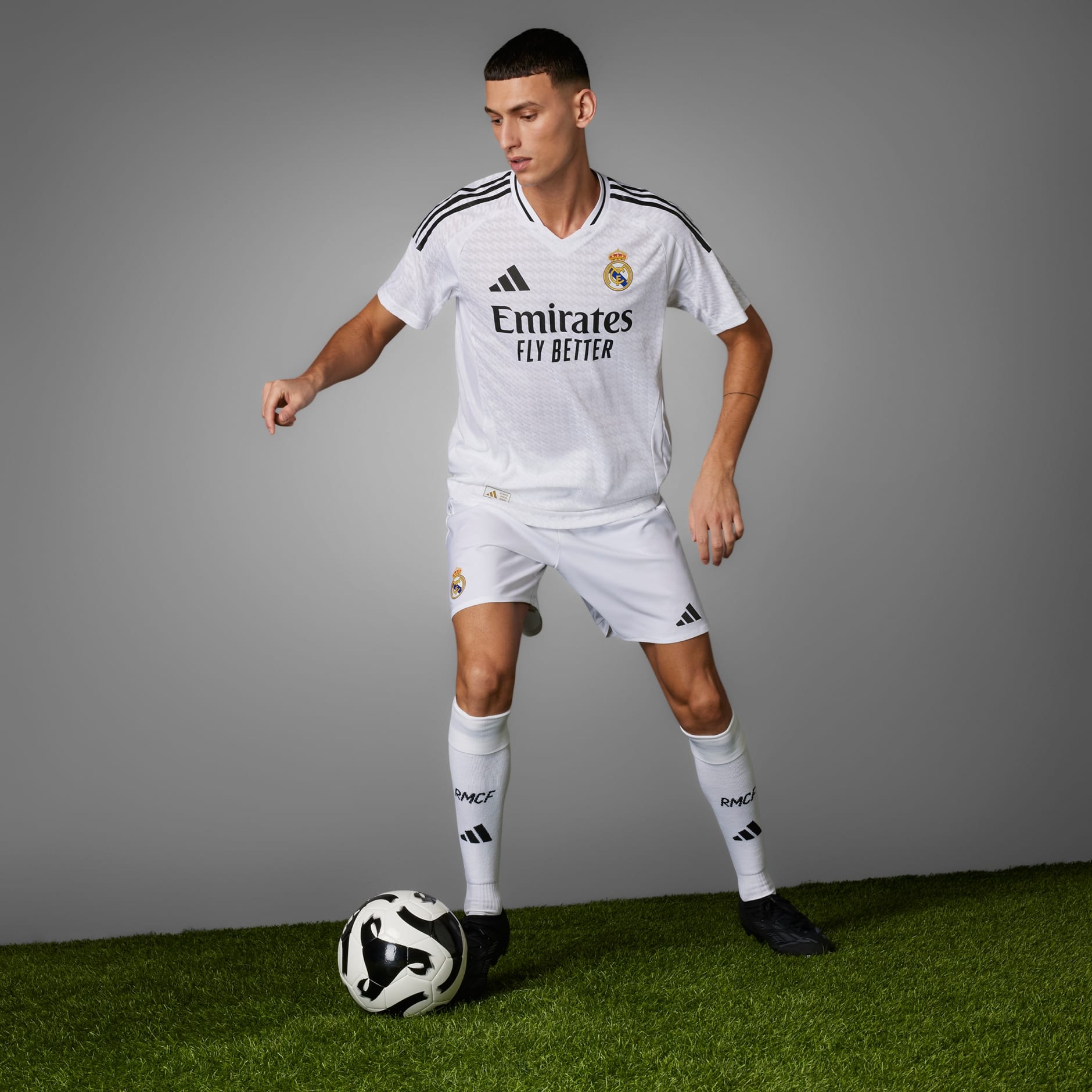 Clothing - Real Madrid 24/25 Home Authentic Jersey - White | adidas ...