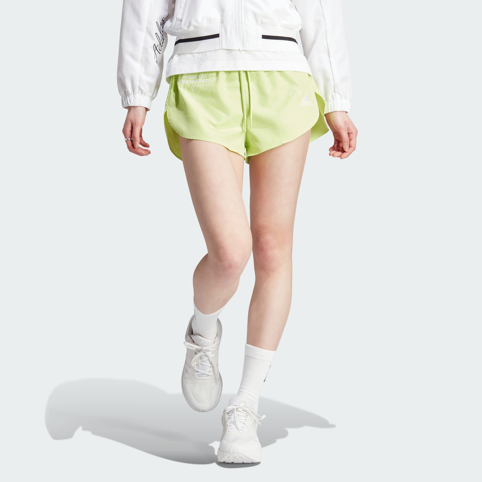 Green adidas shorts outlet womens