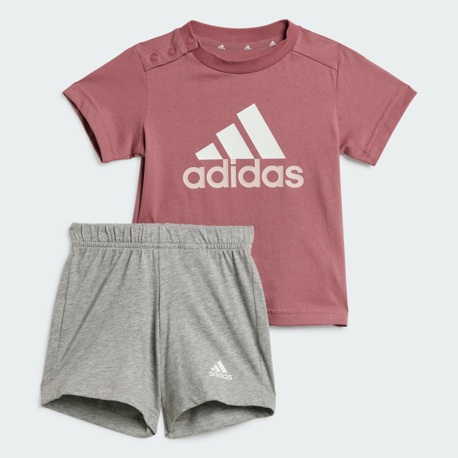 Clothing Essentials Organic Cotton Tee and Shorts Set Pink adidas South Africa