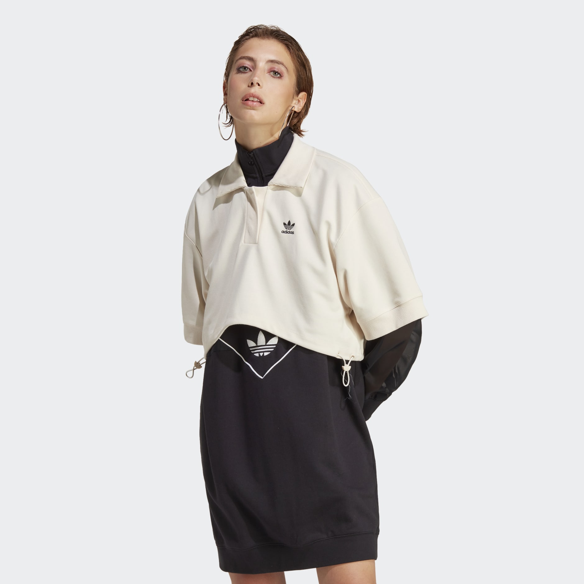 Women\'s Clothing - Shirt Qatar adidas Polo | Original - White Always