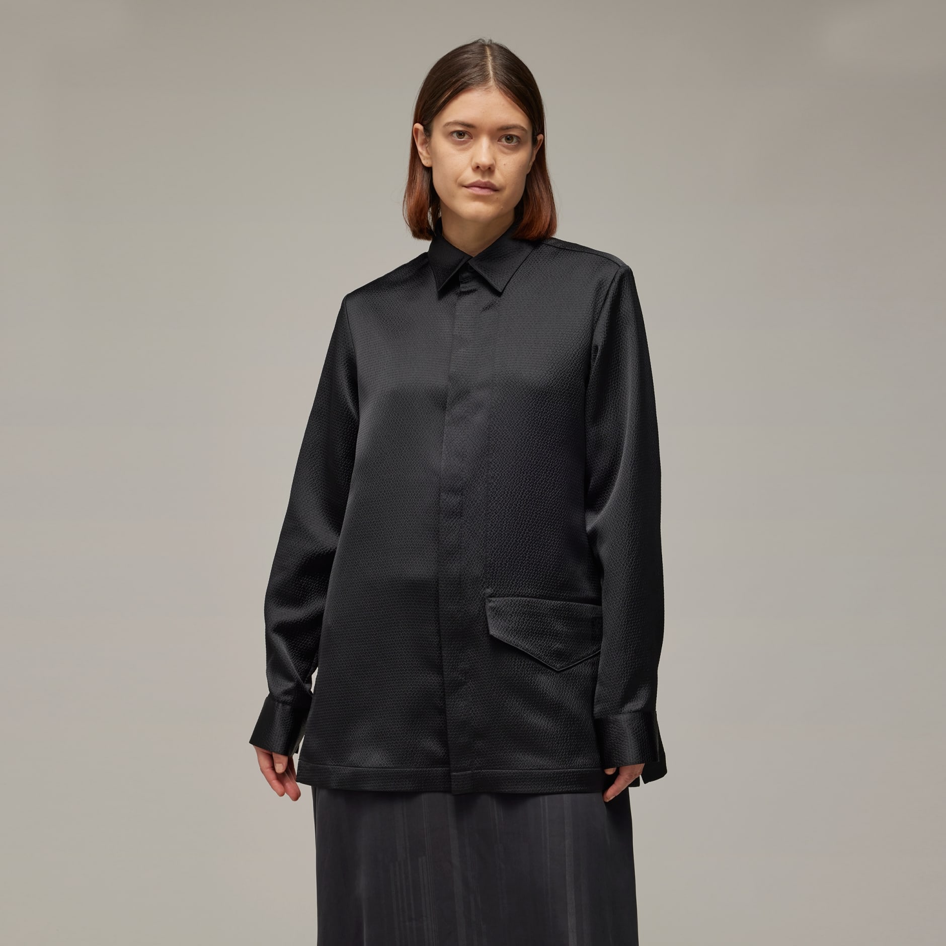 Clothing - Y-3 Tech Seersucker Shirt - Black | adidas South Africa