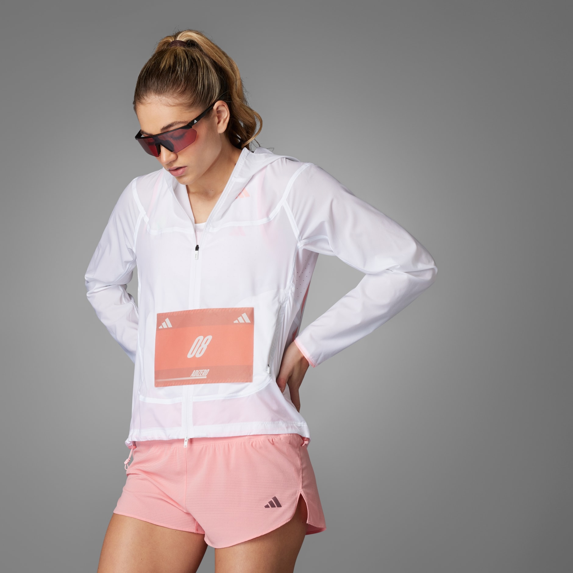 CLOTHING Adizero Running Lightweight Jacket Women White adidas Bahrain