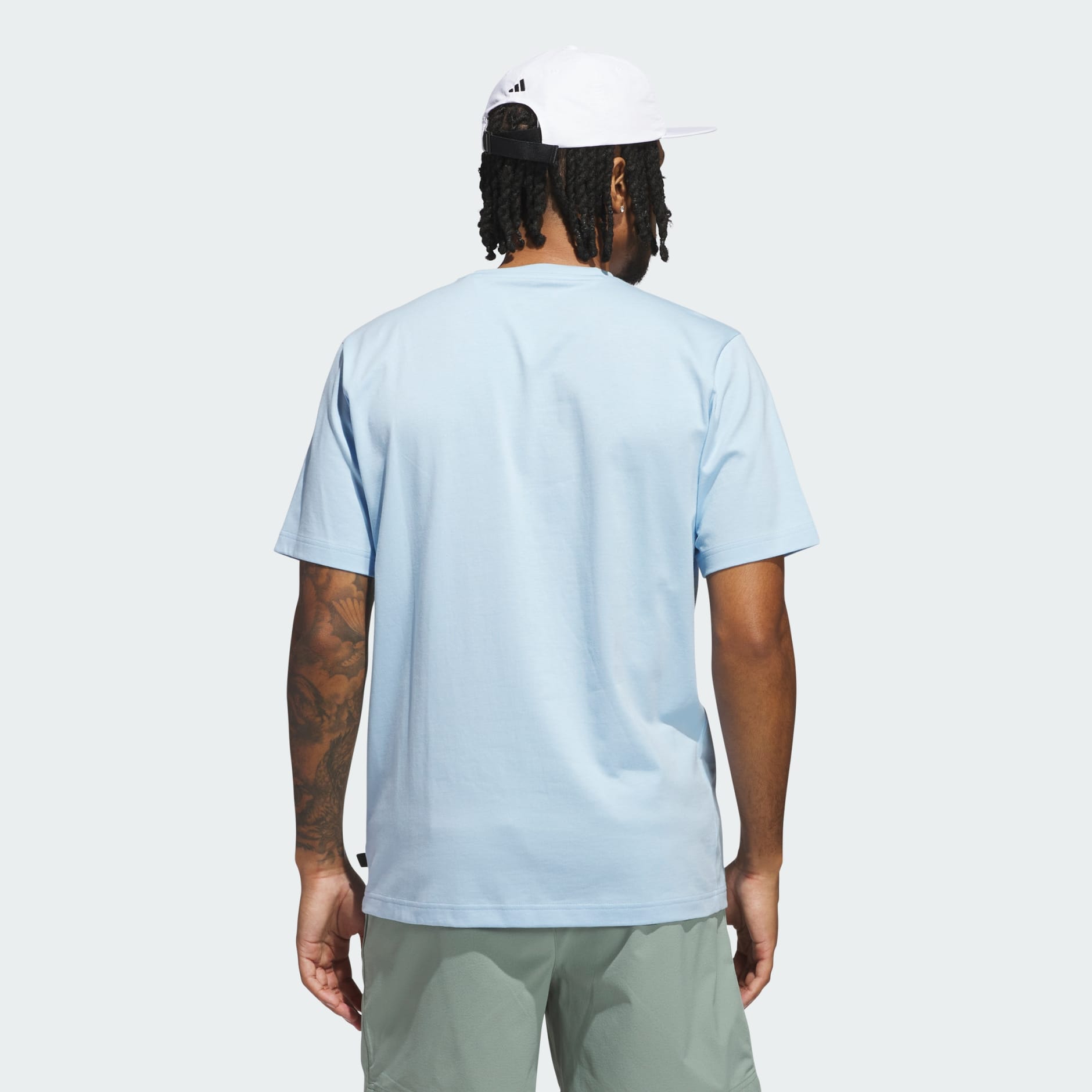 Tシャツ・カットソー adidas classic chip graphic tee JJ4201 Clothing - Classic Chip Graphic Tee - Blue | adidas Oman