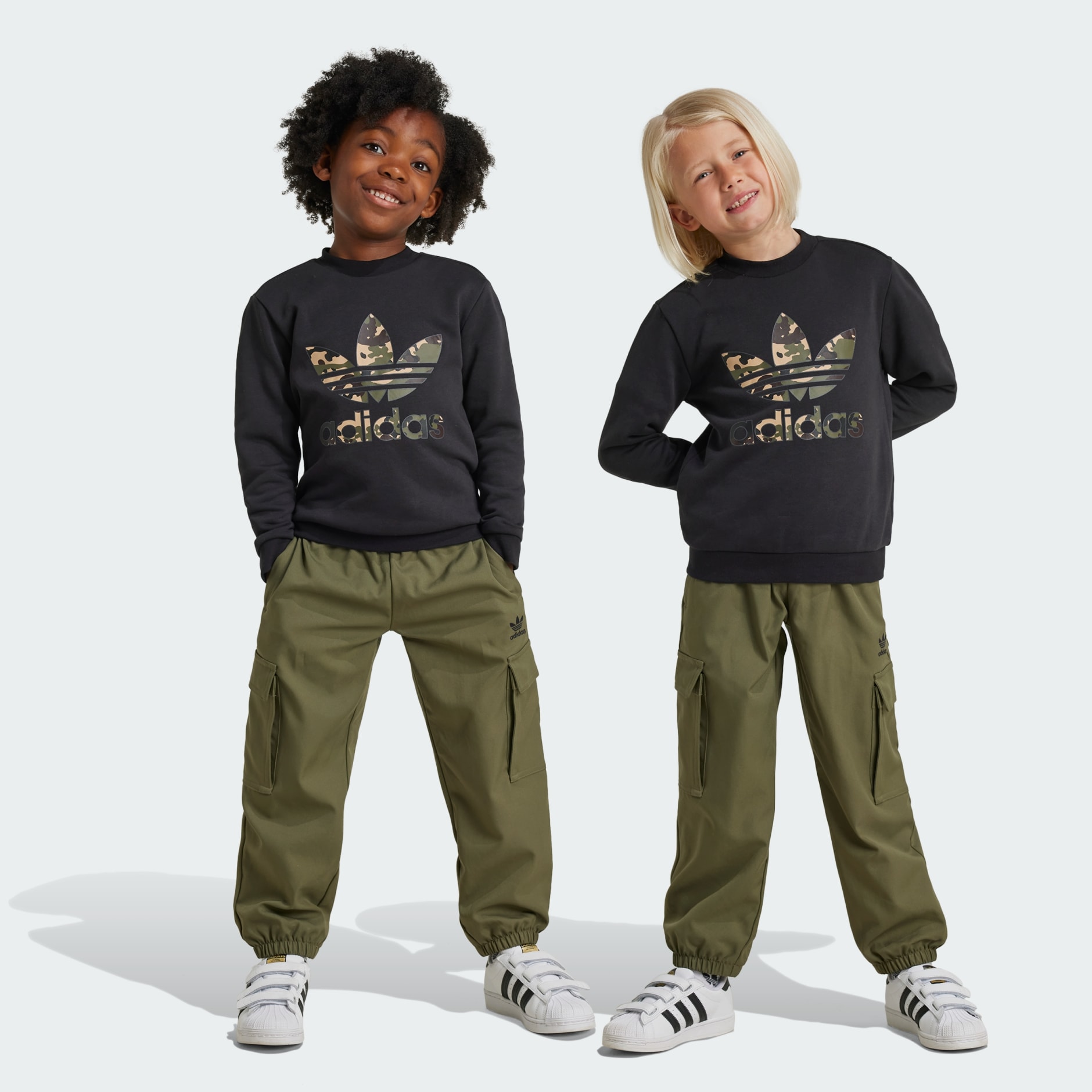 Kids Clothing Graphics Crew Set Kids Black adidas Bahrain