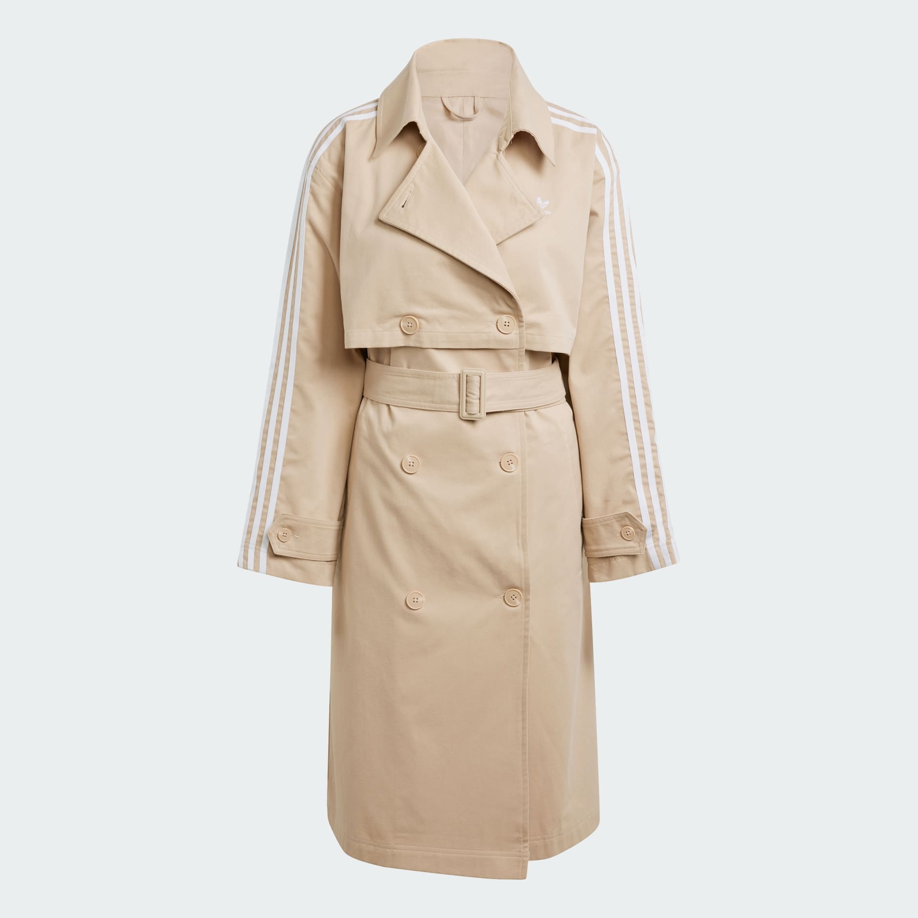 Women's Clothing - Adicolor Trench Coat Twill - Beige | adidas Saudi Arabia