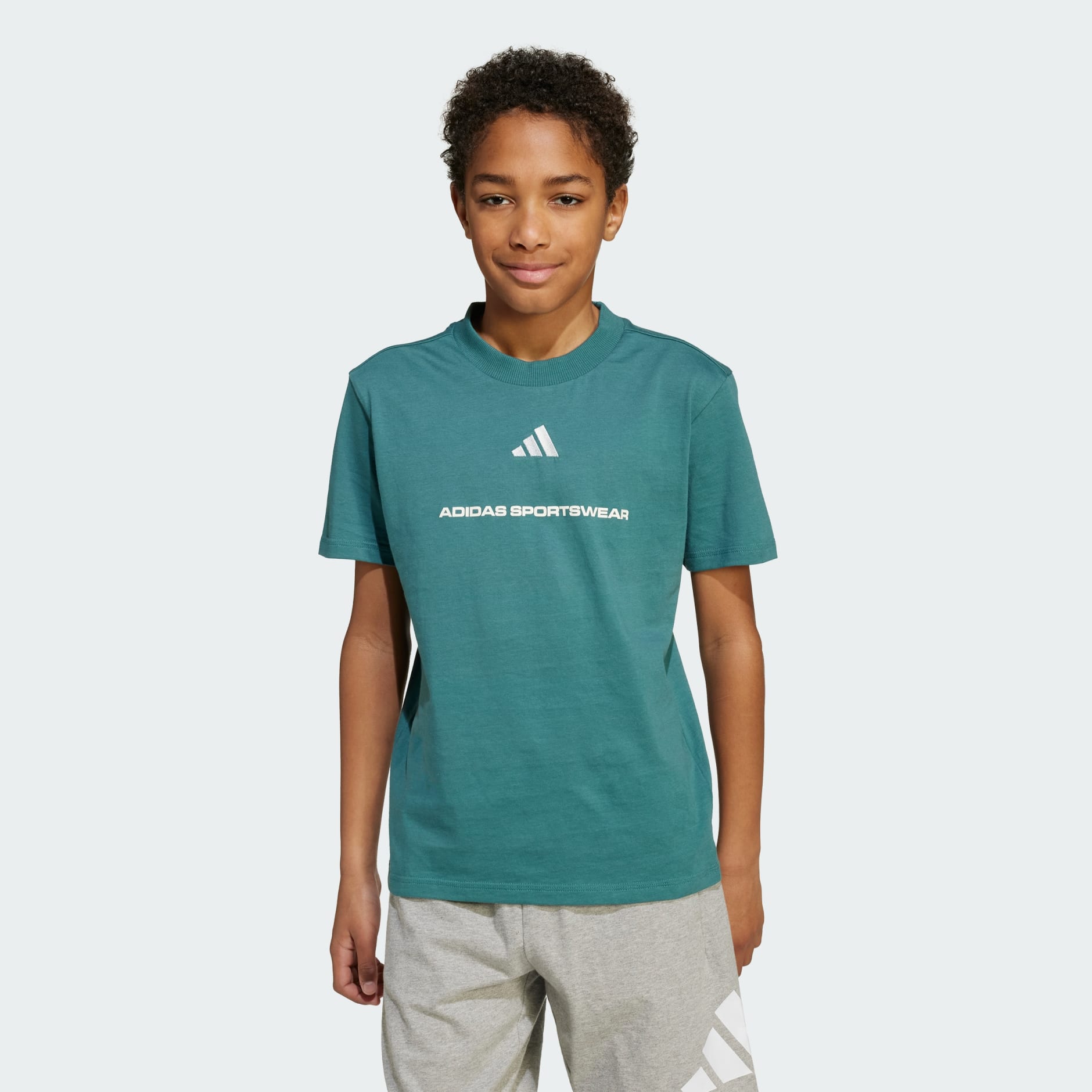 Tricou adidas Slogan din tricot simplu