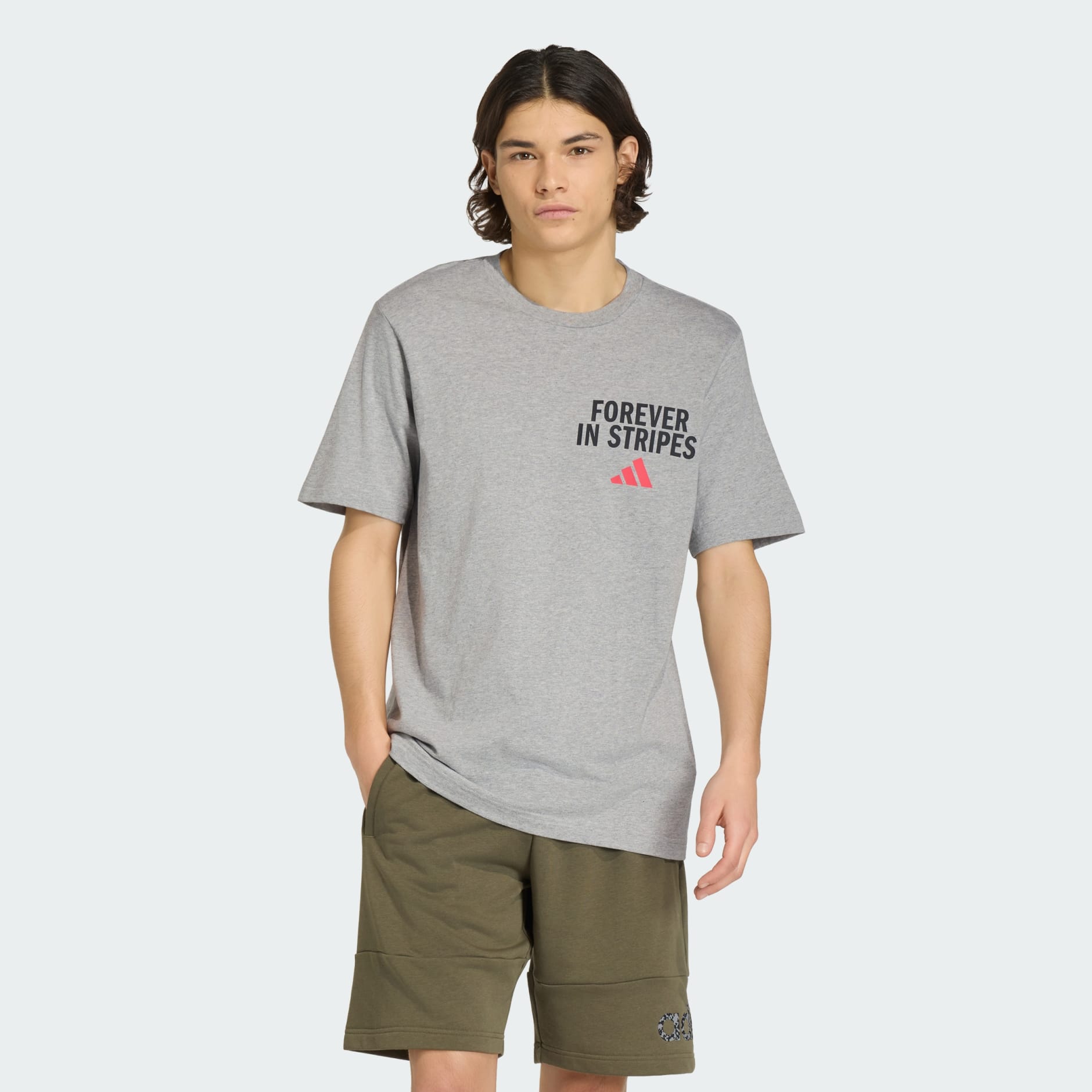 FOREVER IN STRIPES GRAPHIC T-SHIRT