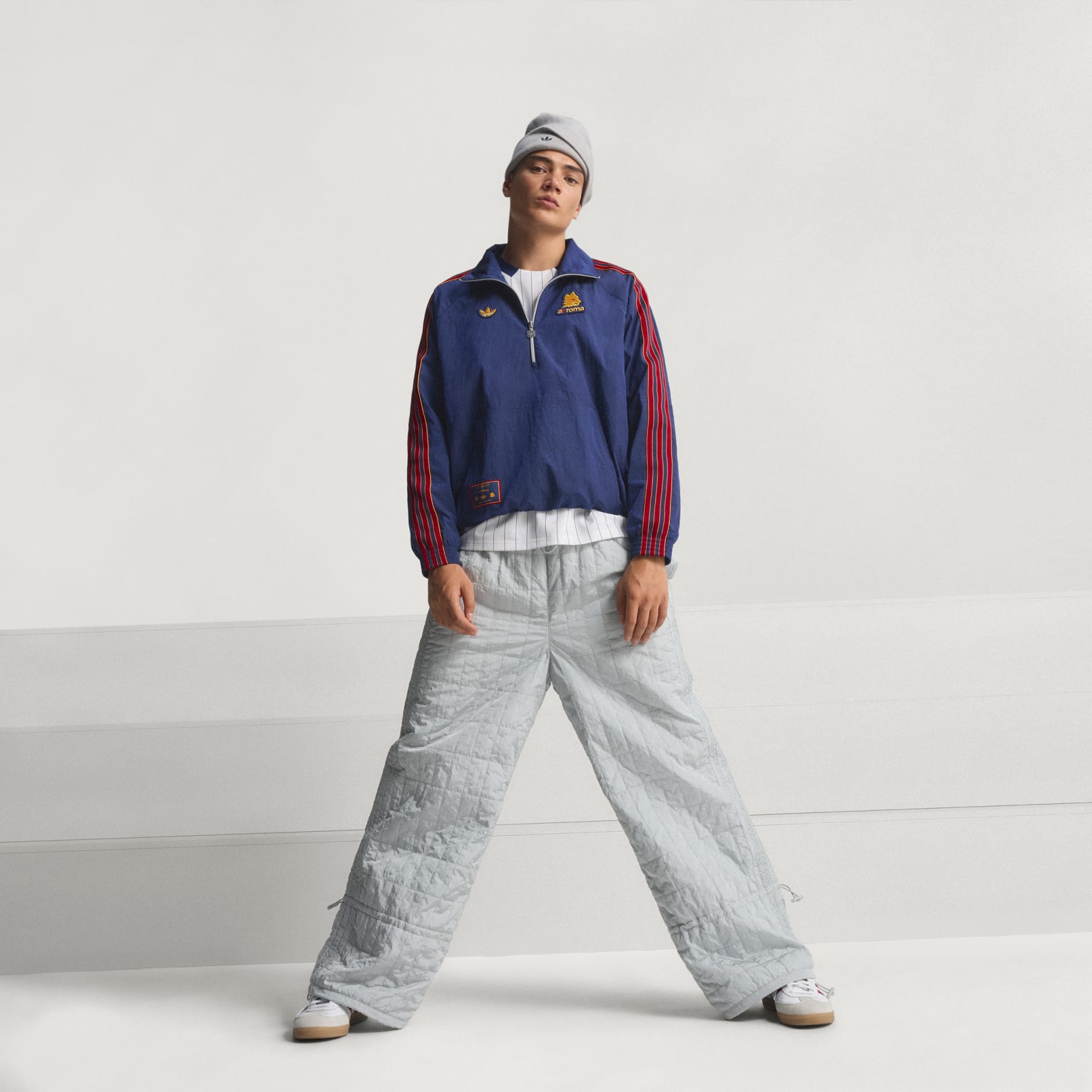 Jachetă AS Roma Terrace Icons cu fermoar 1/2