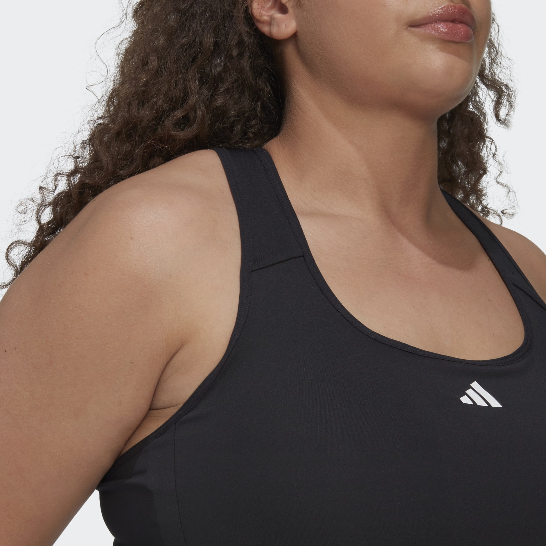 NEW Adidas GREY Women's Powerreact Training Medium Support Sports Bra, Plus  1X 