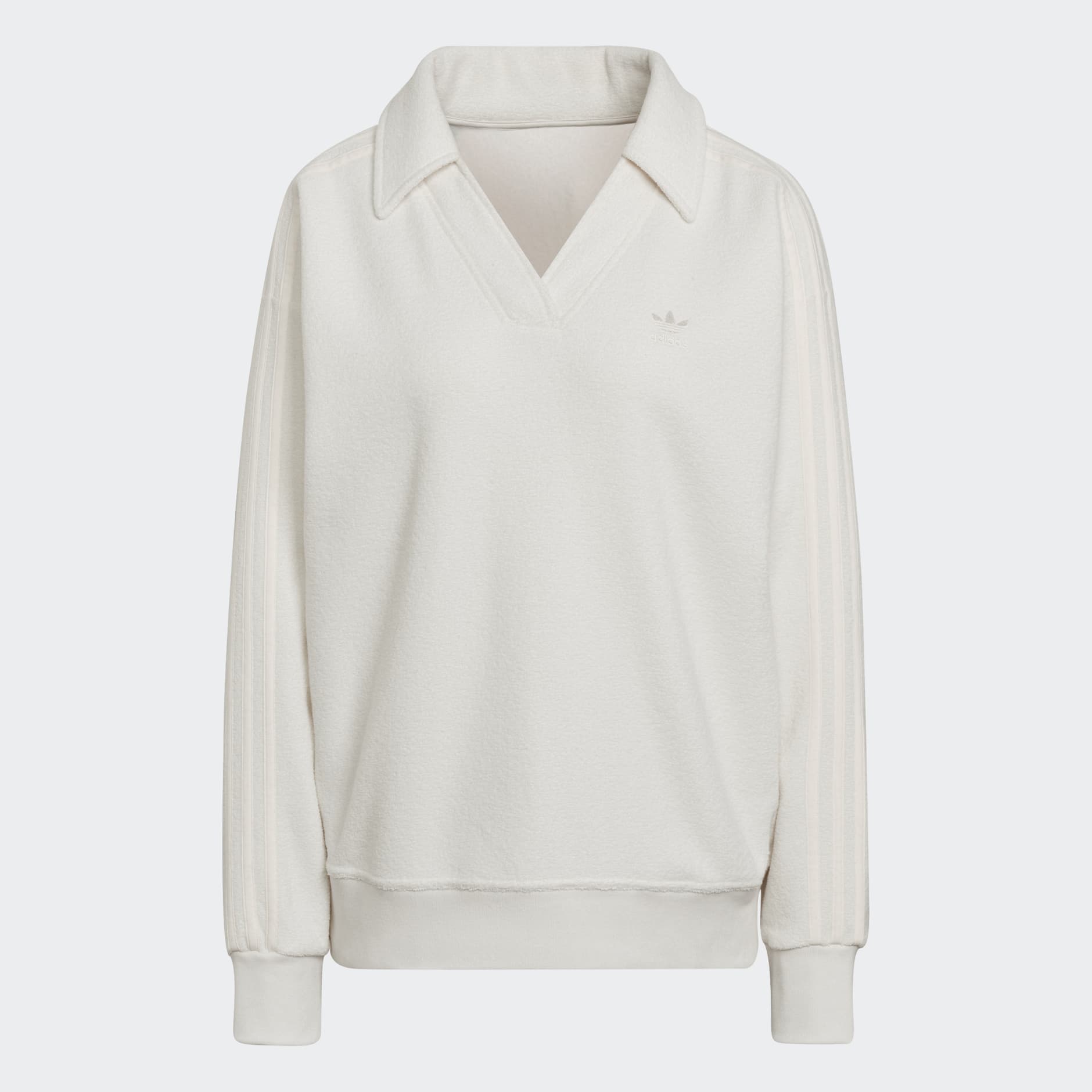 Premium V-Neck Terry Loop Sweatshirt