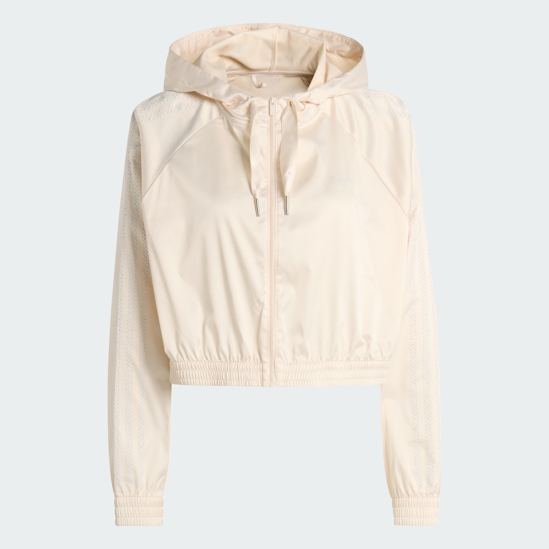 PEARL CROPPED ZIP HOODIE