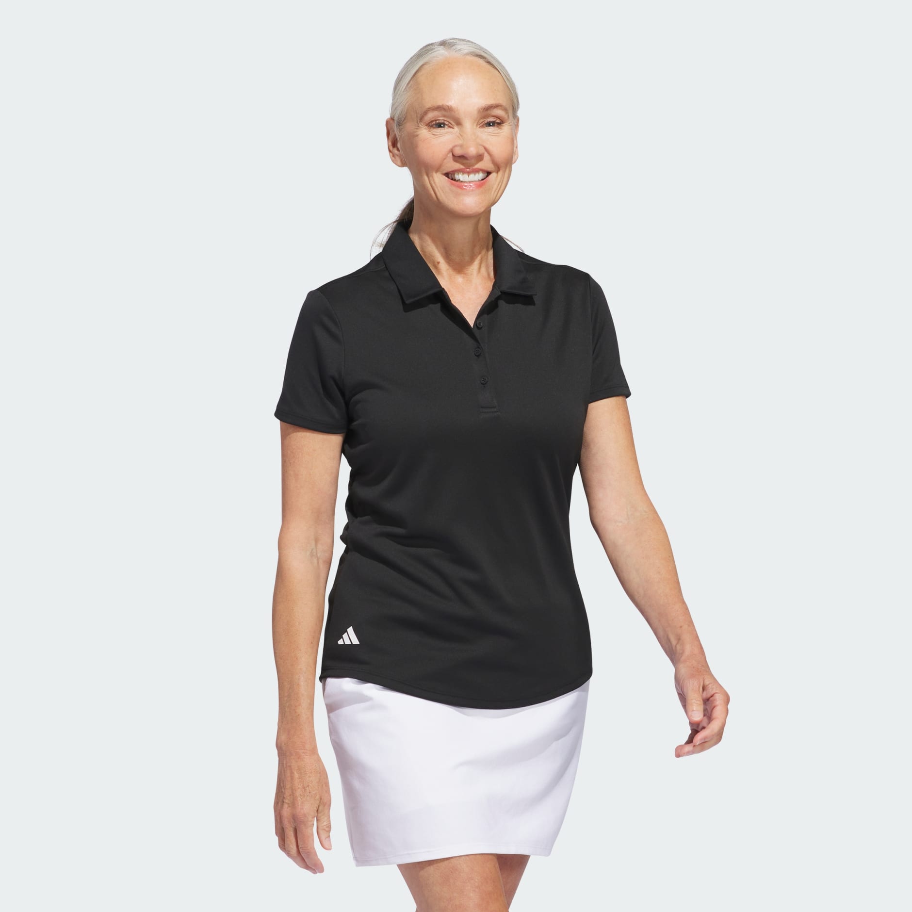 Tricou polo cu m&acirc;necă scurtă Solid Performance pentru femei