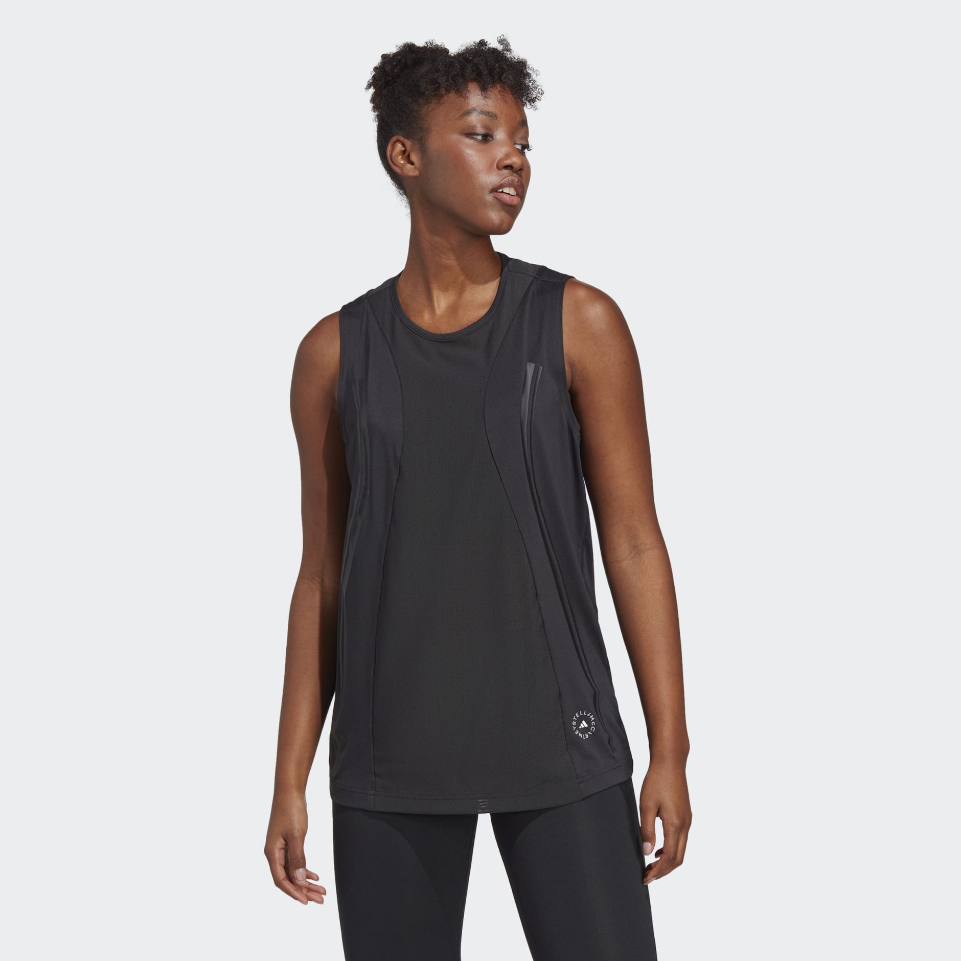 adidas adidas by Stella McCartney TruePace Tank Top - Black | adidas UAE