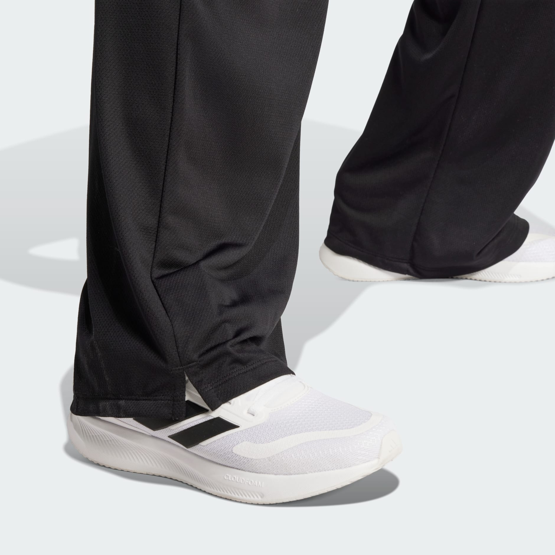 【ADIDAS】Tyro Cut 3S Mesh Wide Leg Pants JG4102 adidas Tiro Cut 3-Stripes Mesh Wide-Leg Pants - Black