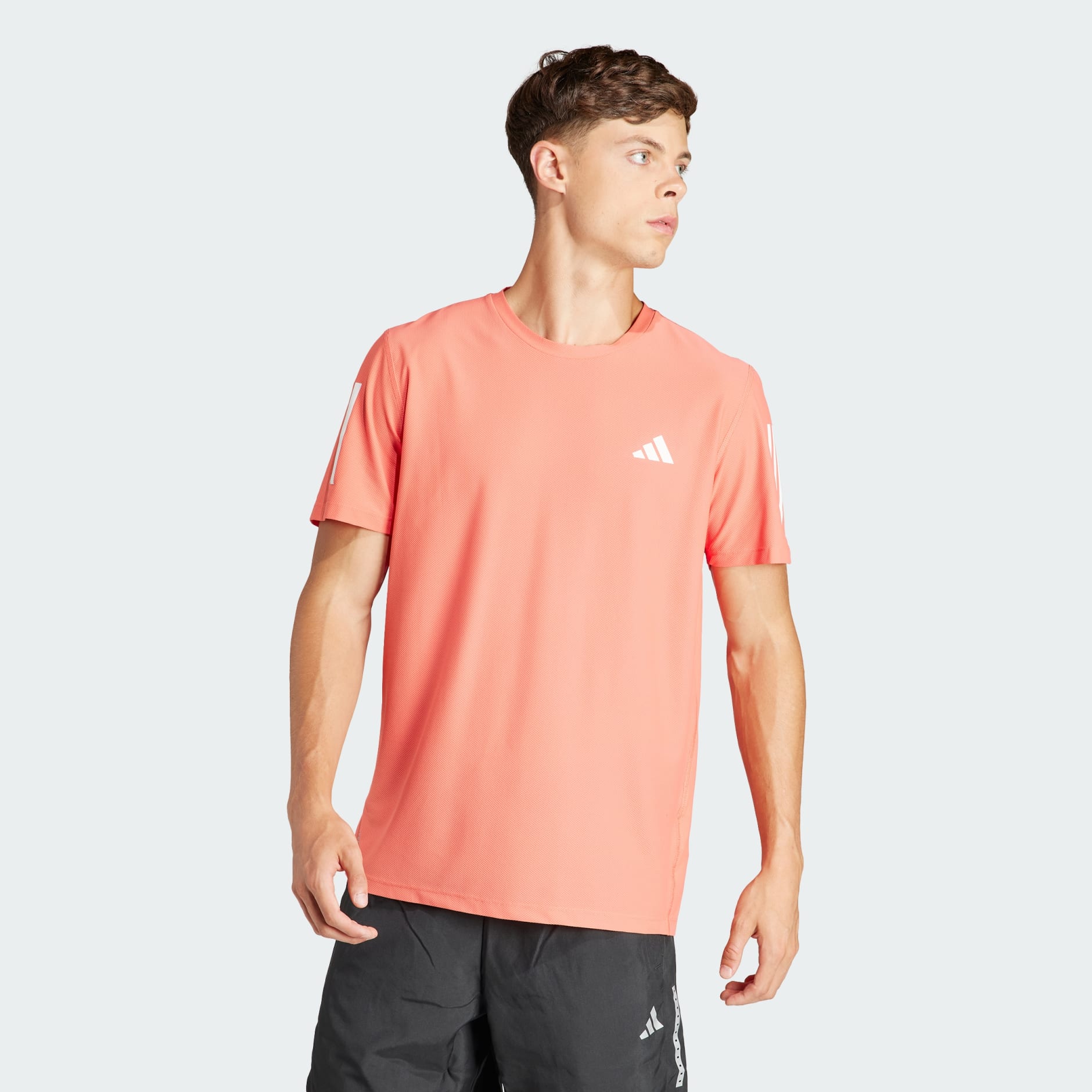 Clothing - Own the Run Tee - Red | adidas South Africa