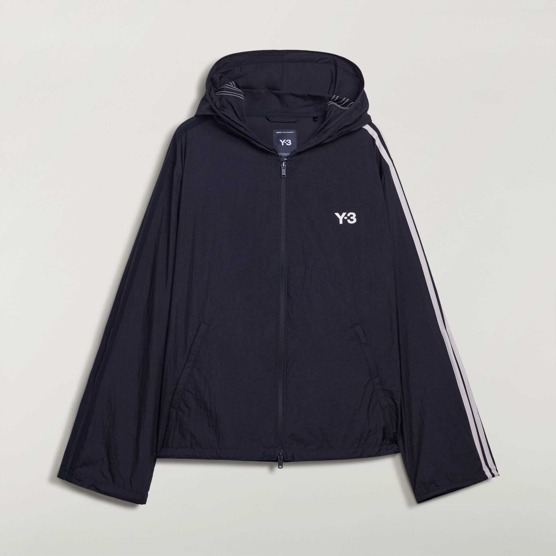 Y-3 NYLON WIRED 3 STRIPES TRACK TOP