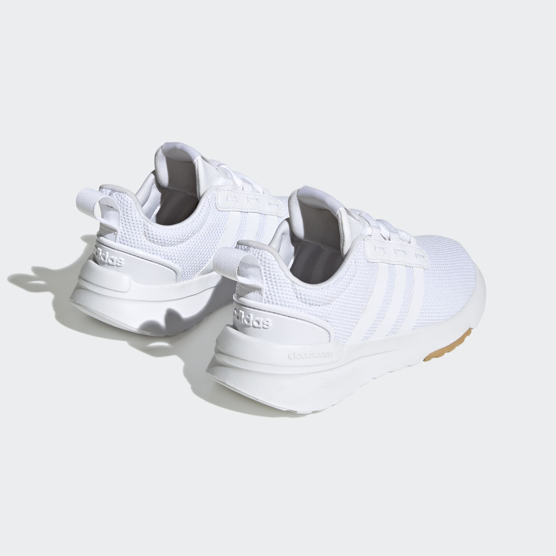 Adidas cloudfoam racer tr womens white best sale