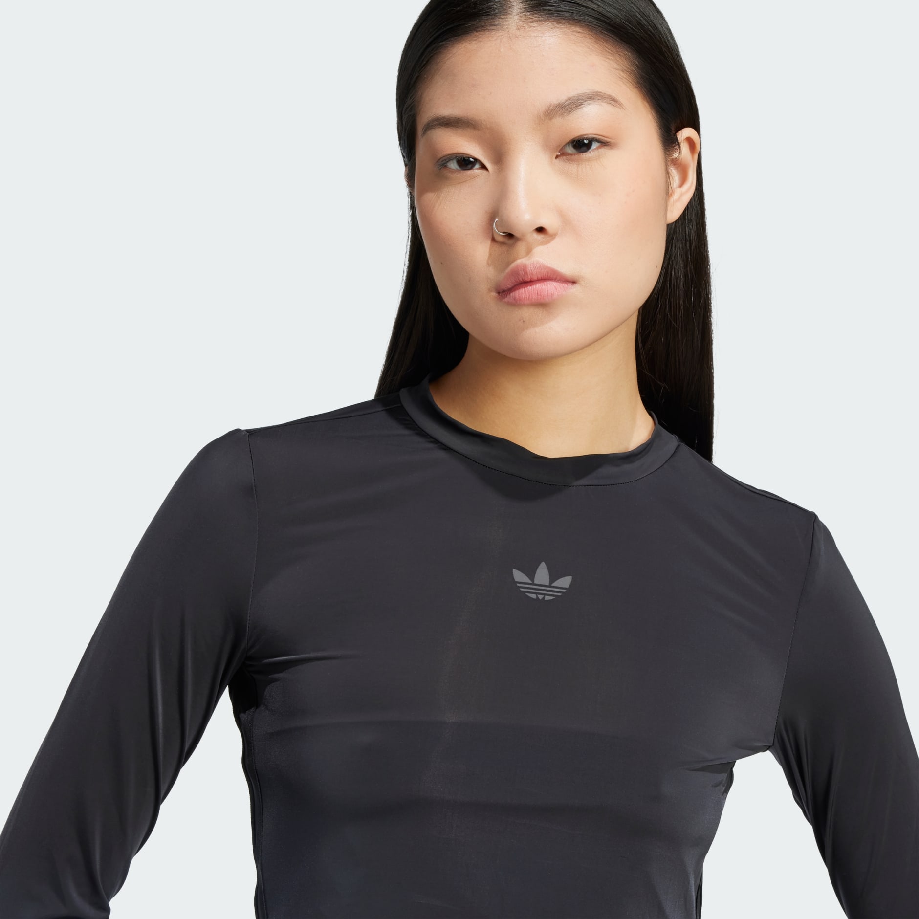 Adicolor Sheer 3-Stripes Long Sleeve Tee