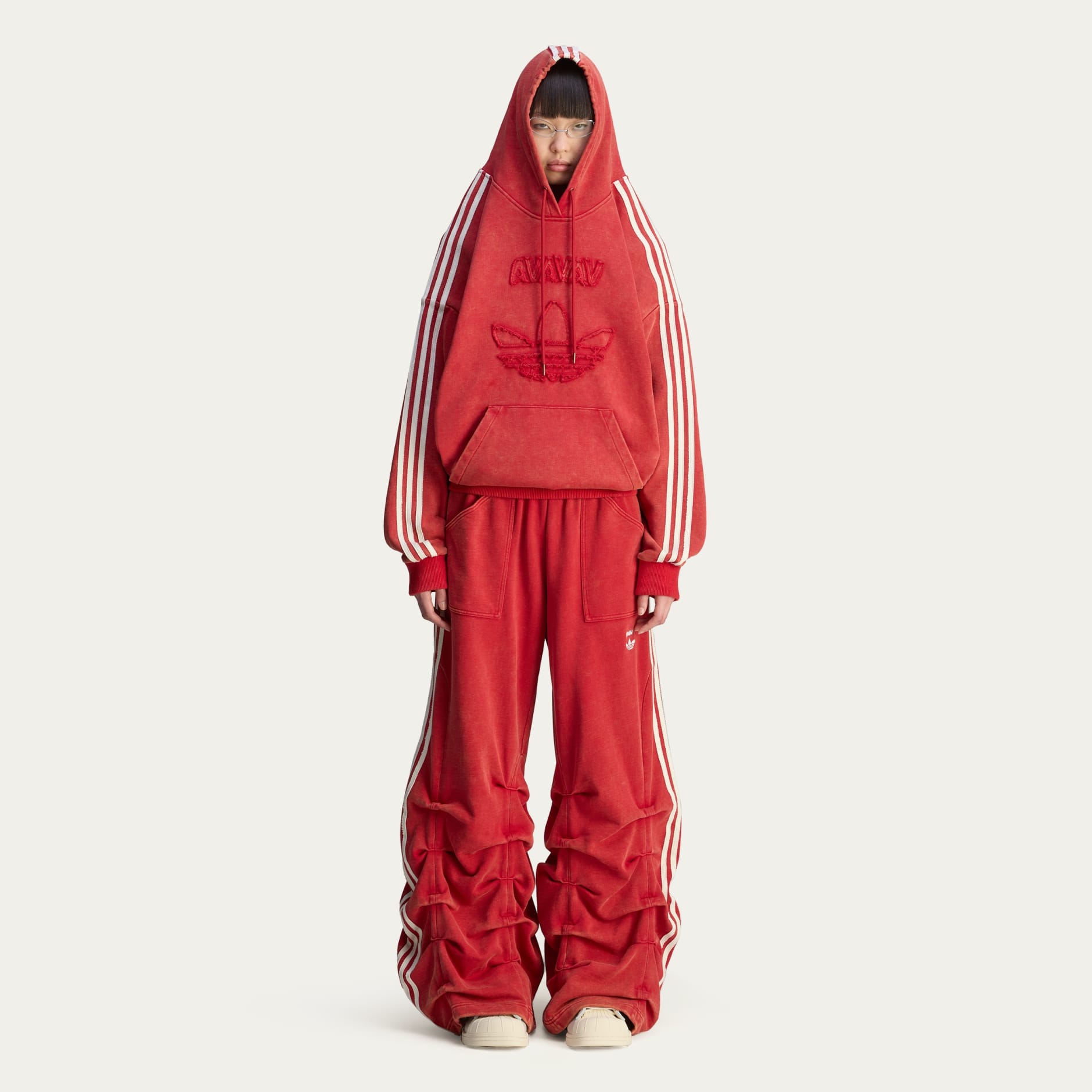 パンツ adidas by Avavav PLEATED TRACK PANTS RED adidas by Avavav Pleated Track Pants - Red | adidas Hong Kong