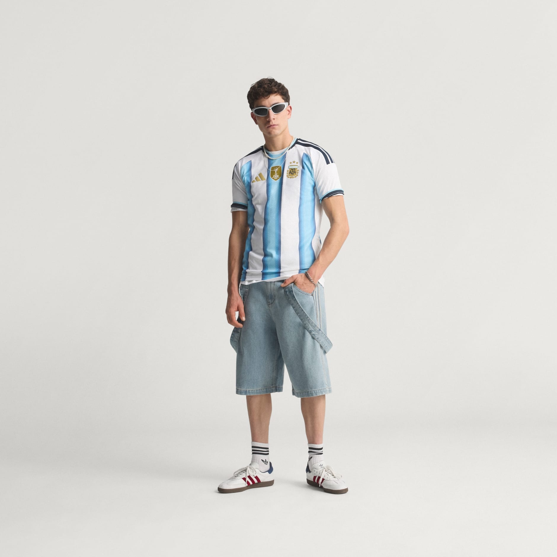 Tricou Argentina 26 Authentic pentru meciuri pe teren propriu