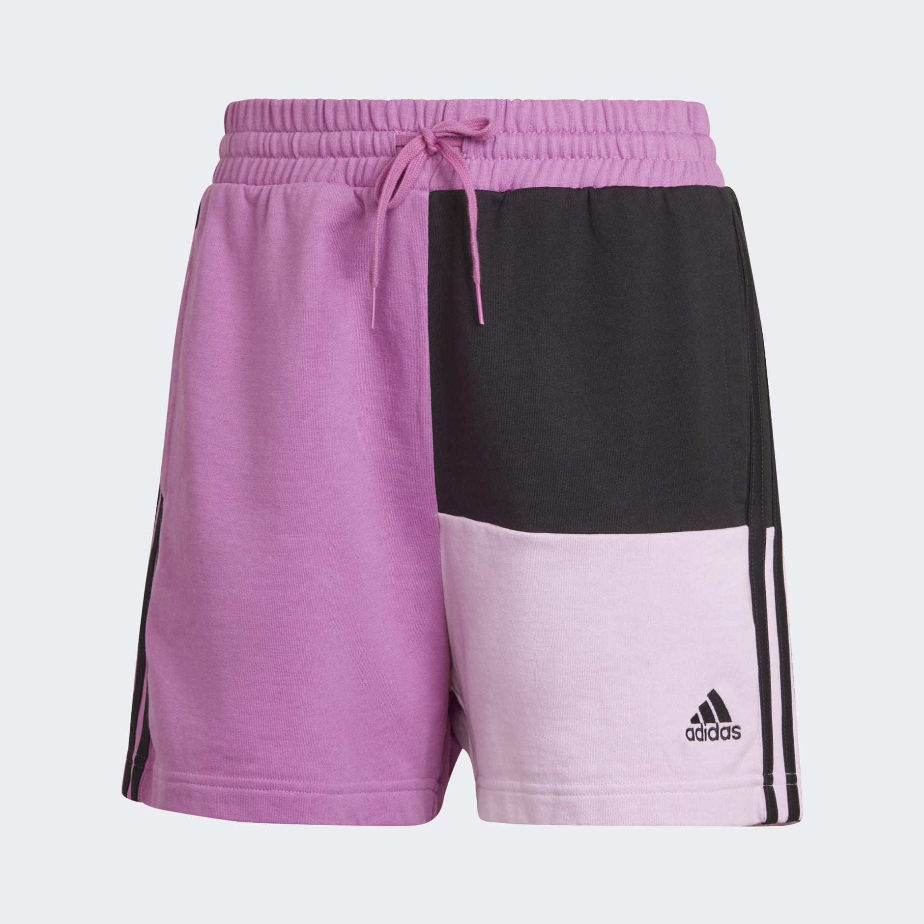 Essentials 3-Stripes Colorblock Oversized Shorts