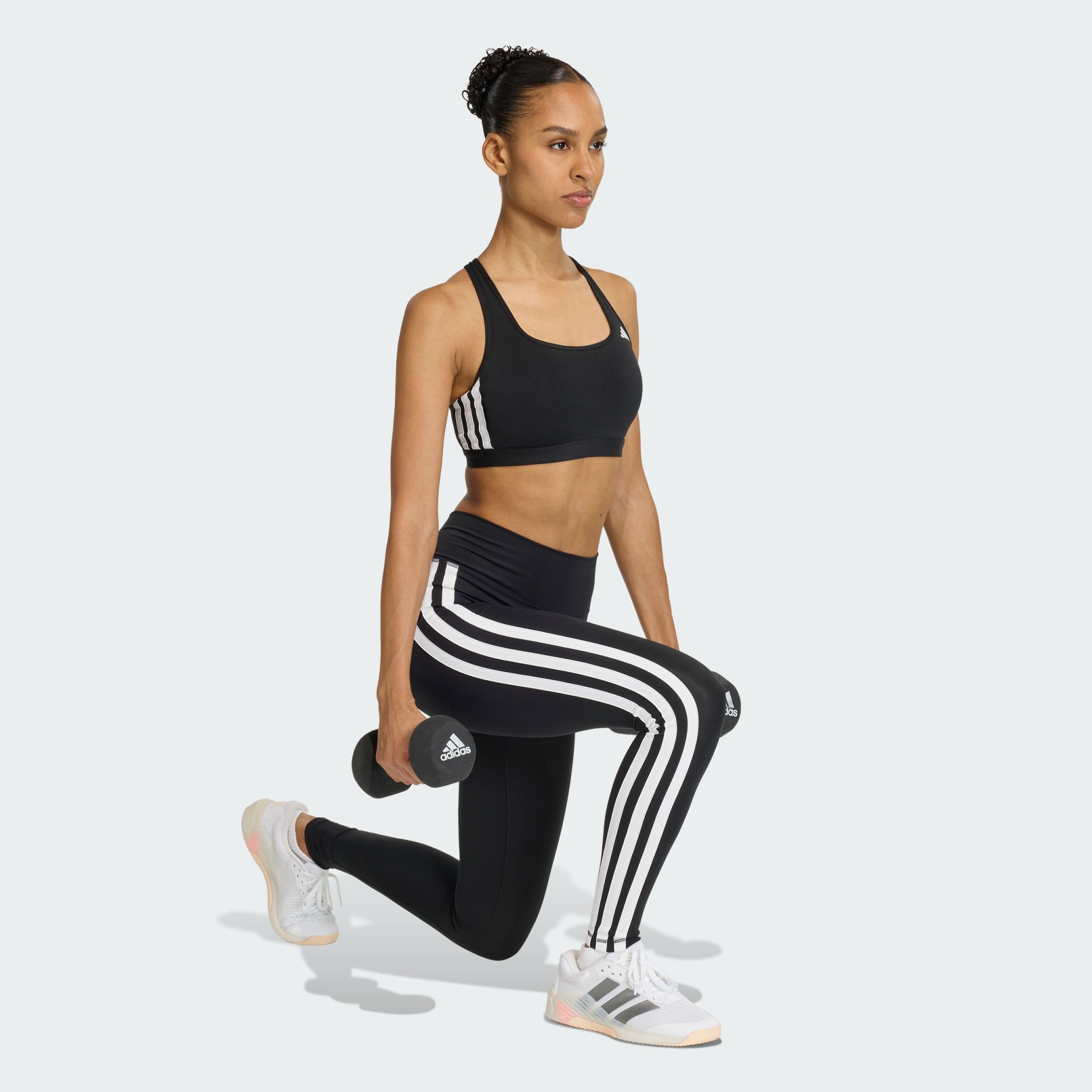 Optime Essentials Workout 3-Stripes Medium Support Bra