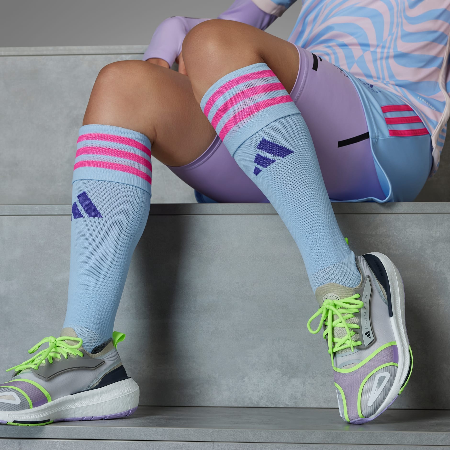 ADIDAS By Stella McCartney Socks With Logo, Women'S, Blue for Women