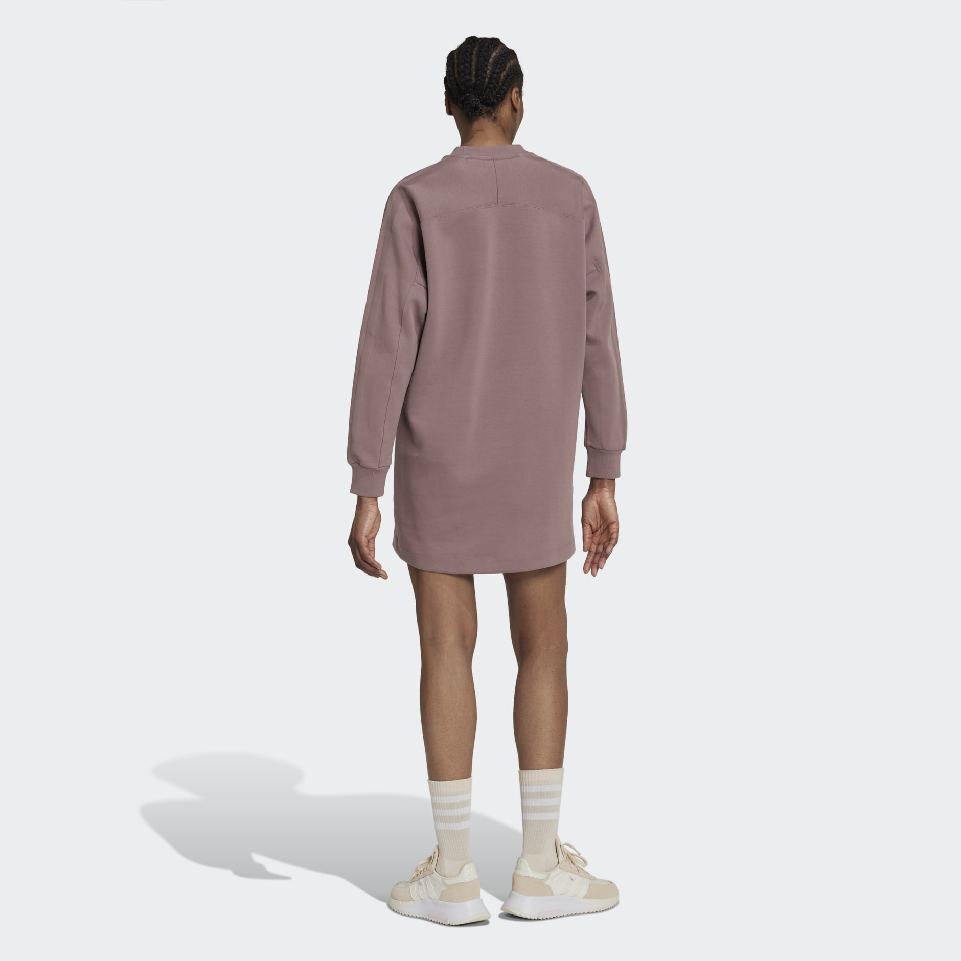 Clothing - Adicolor Contempo Chunky 3-Stripes Dress - Purple | adidas ...
