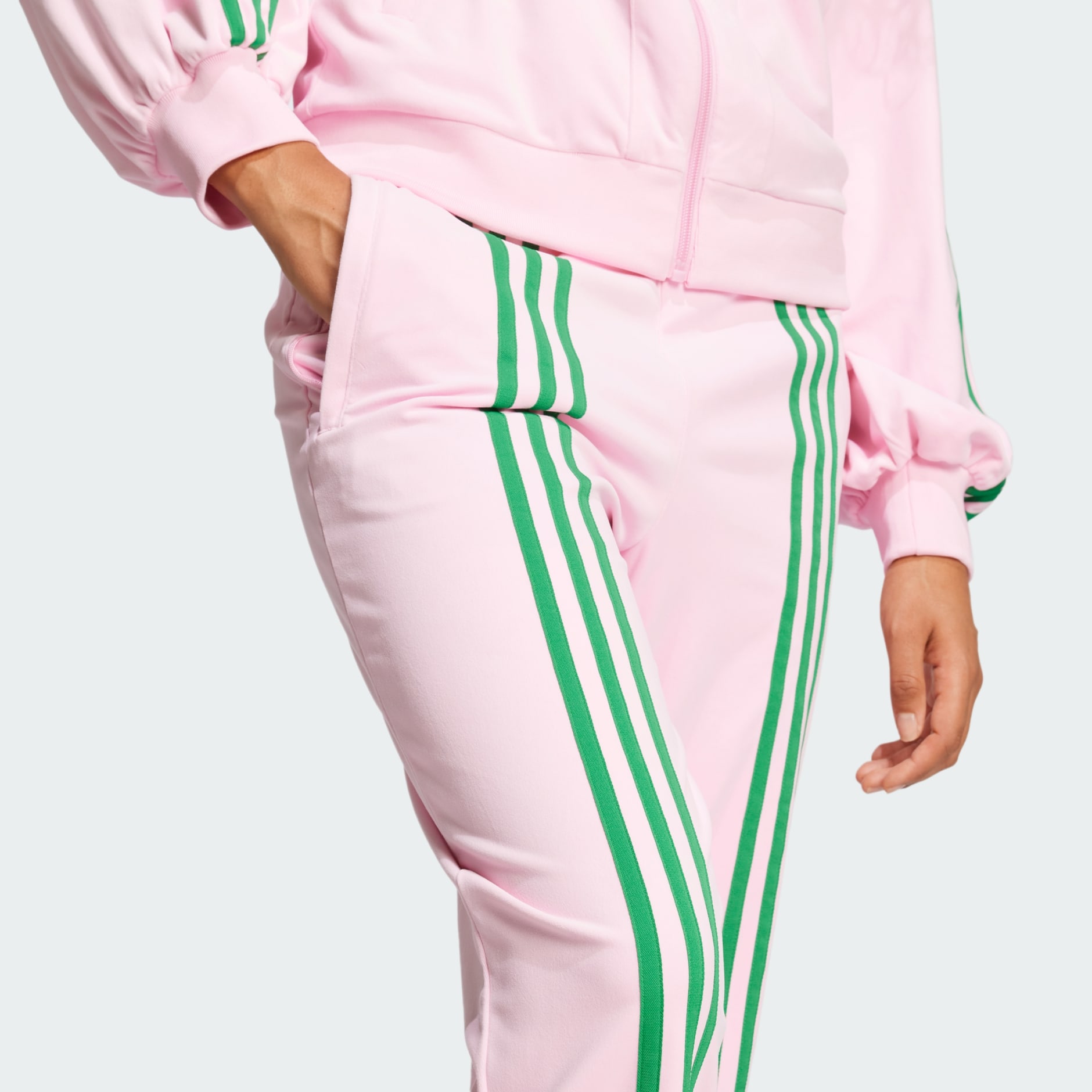 adidas 70s Velour Track Pants Pink adidas UAE